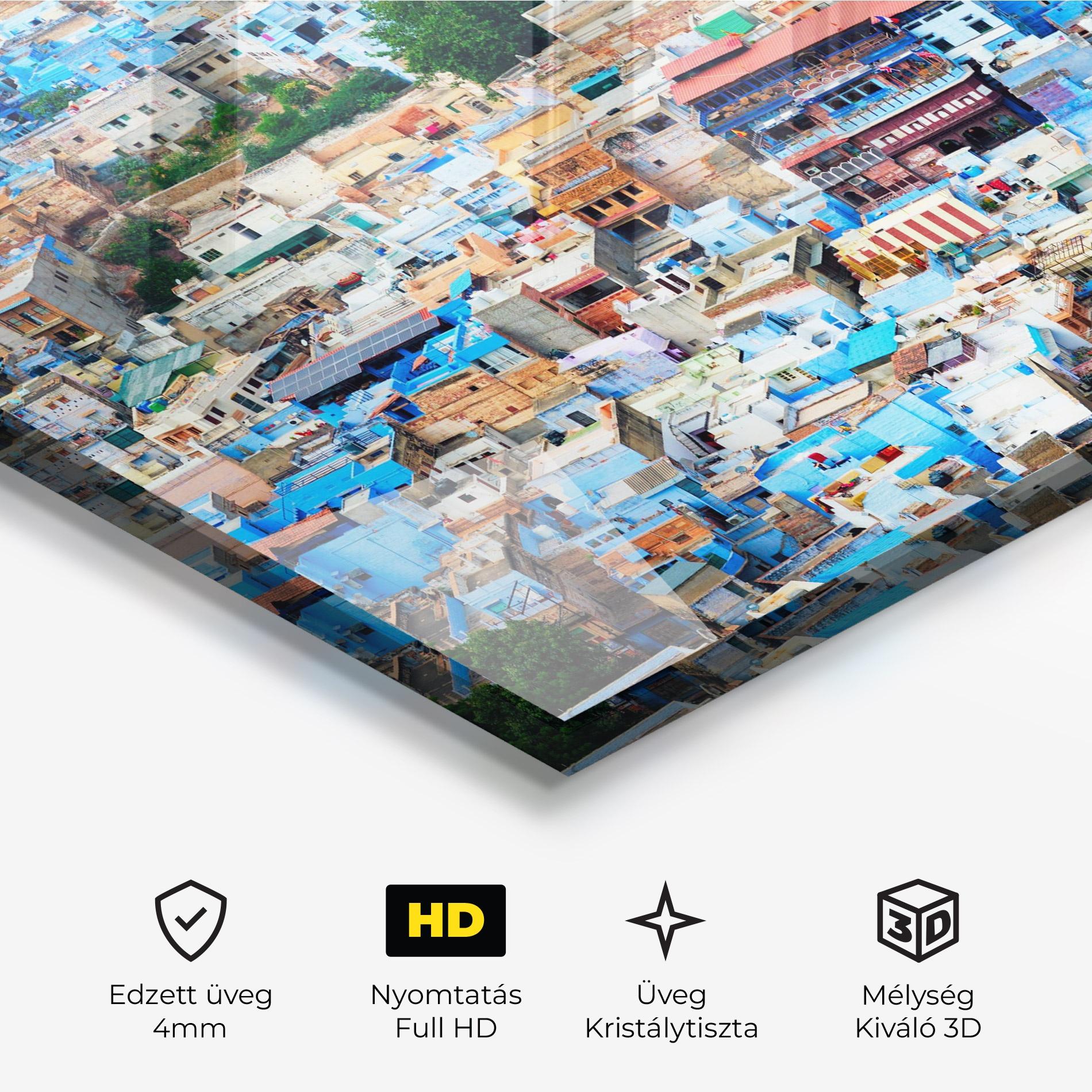 Üvegkép Blue City Rajasthan mockup 3