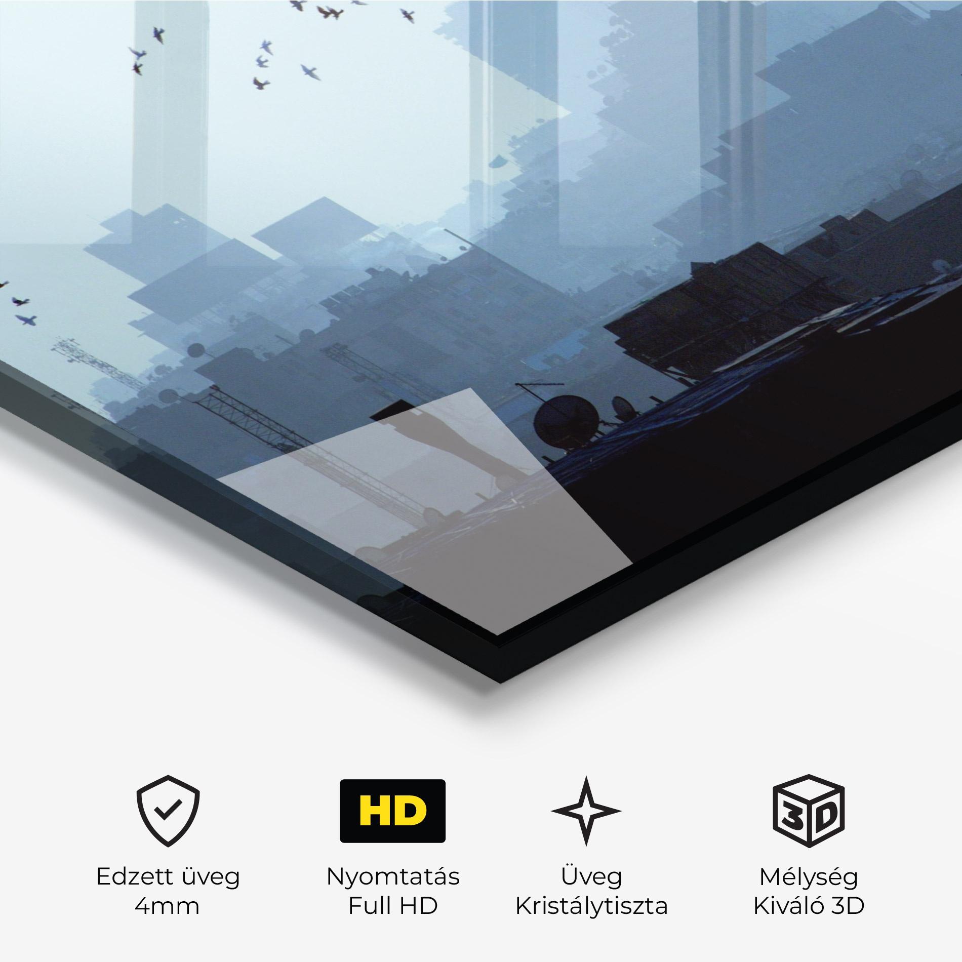 Üvegkép Cairo Skyline mockup 3