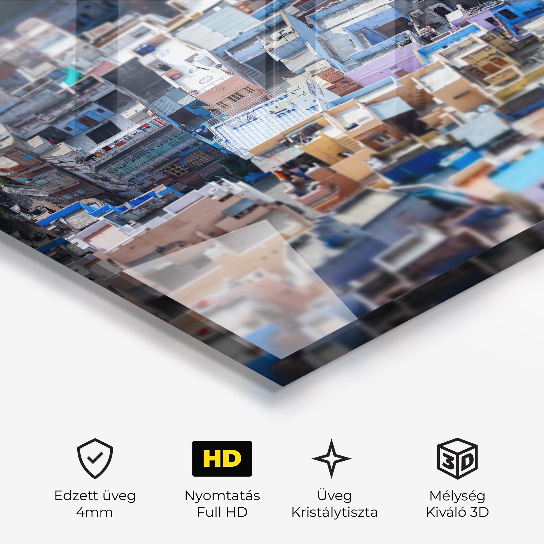 Üvegkép Jodhpur Blue City mockup 3