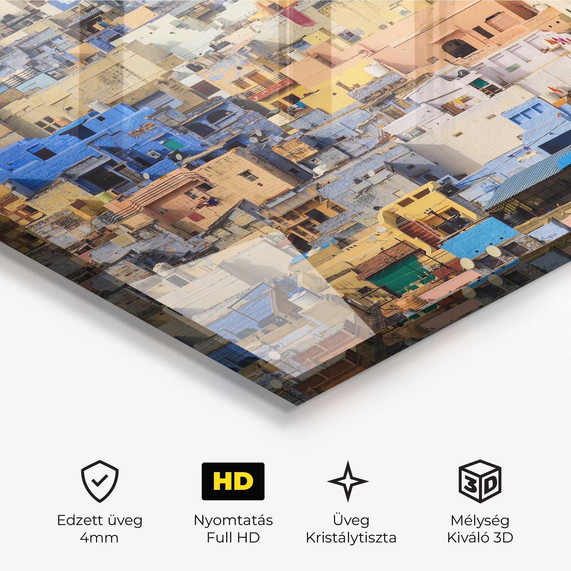 Üvegkép Rajasthan View India mockup 3