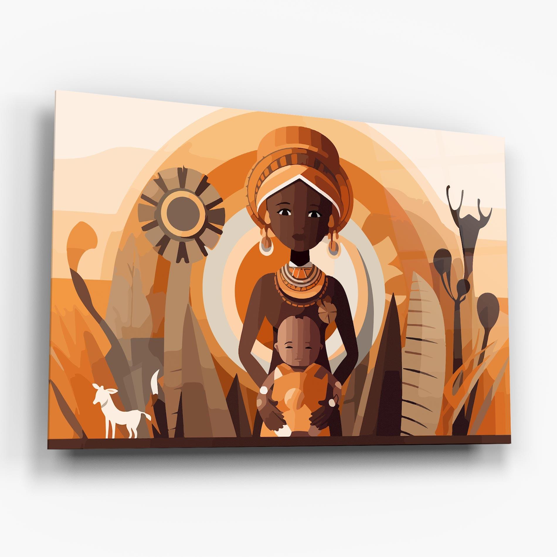 Üvegkép African Baby mockup 6