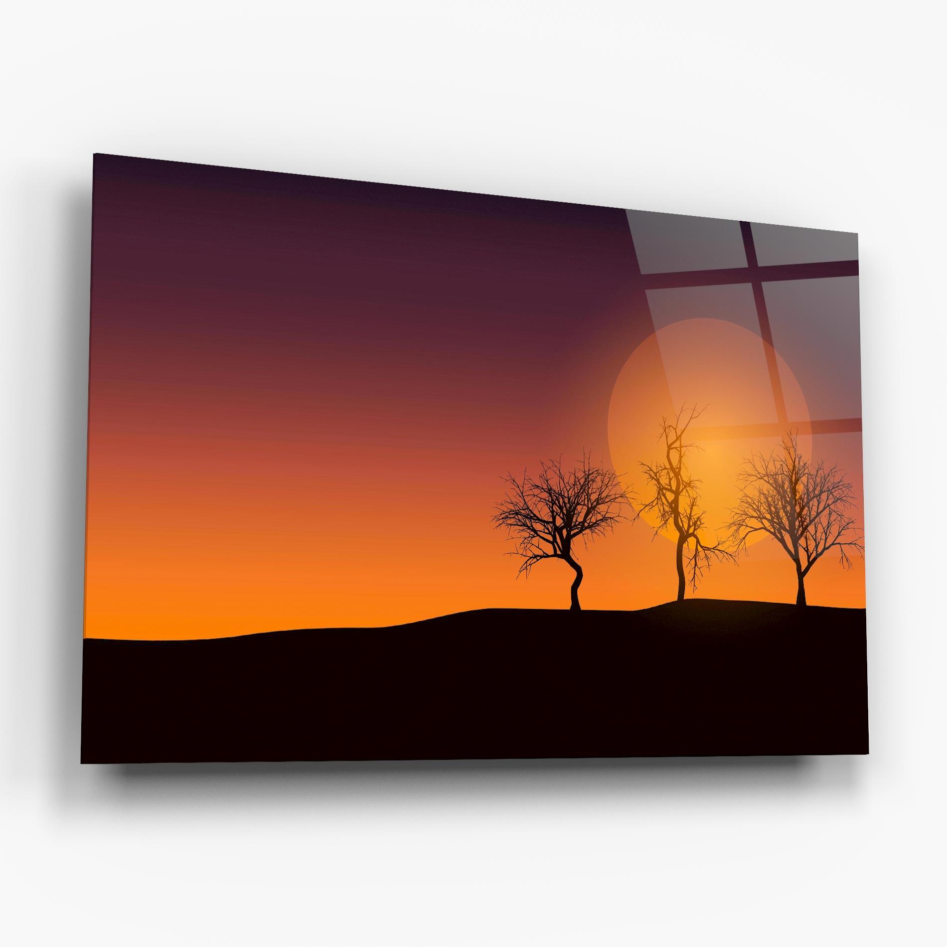 Üvegkép African Sunset mockup 6
