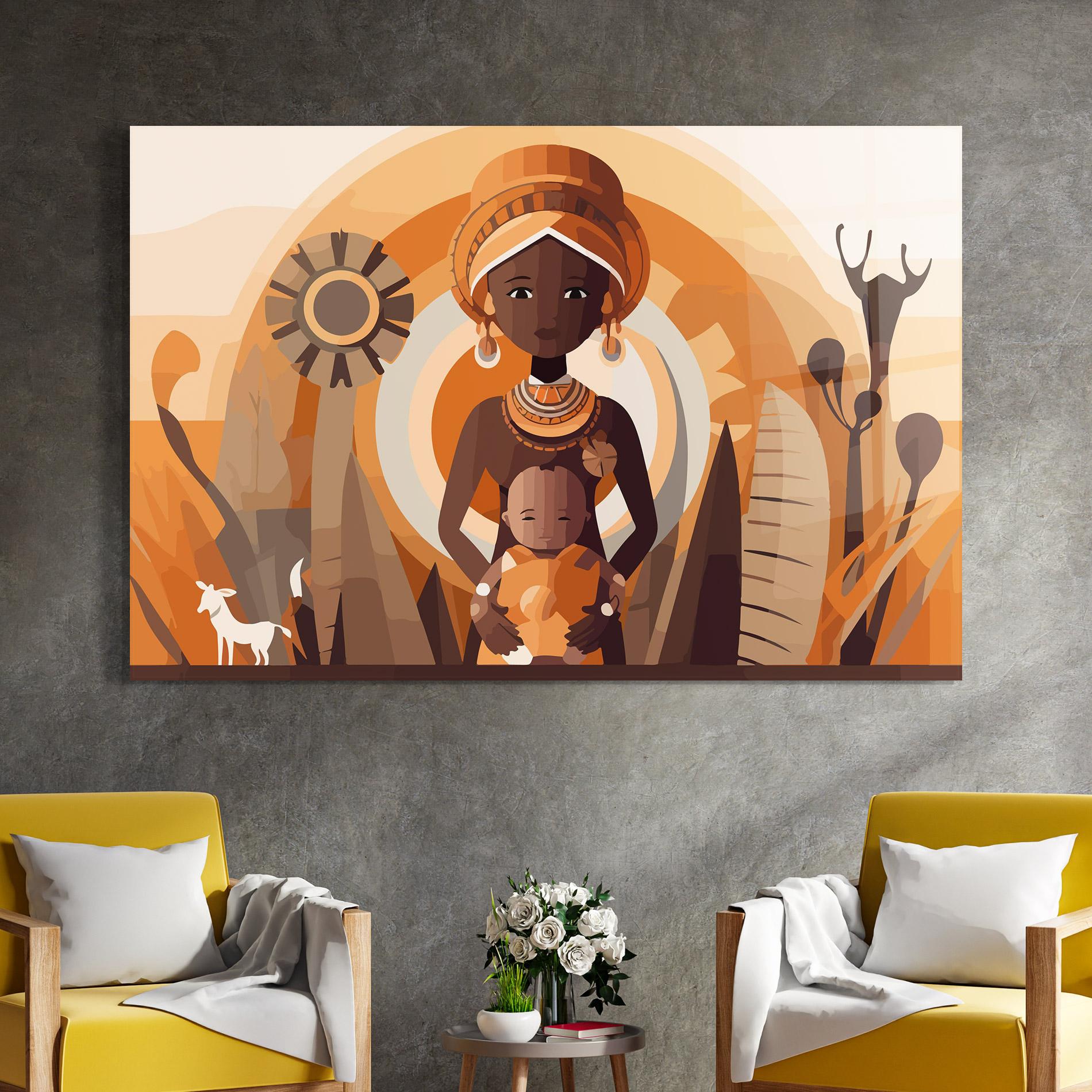 Üvegkép African Baby mockup 4