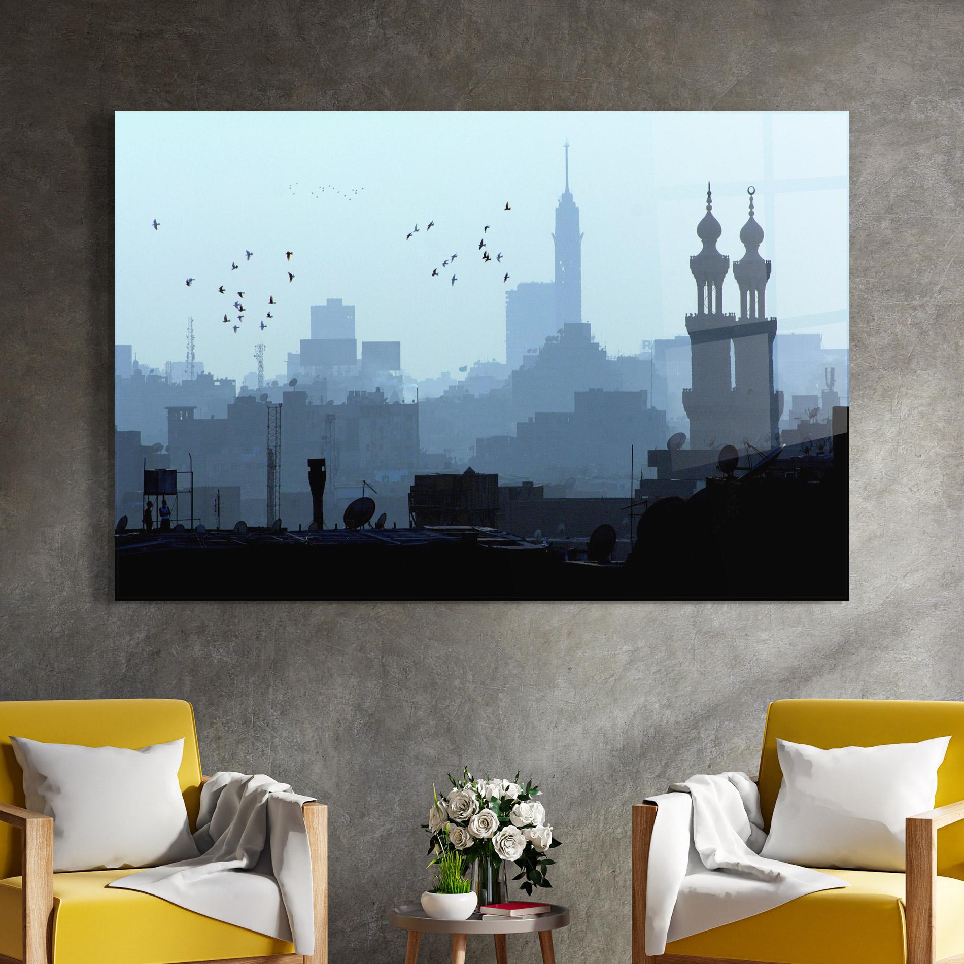 Üvegkép Cairo Skyline mockup 4