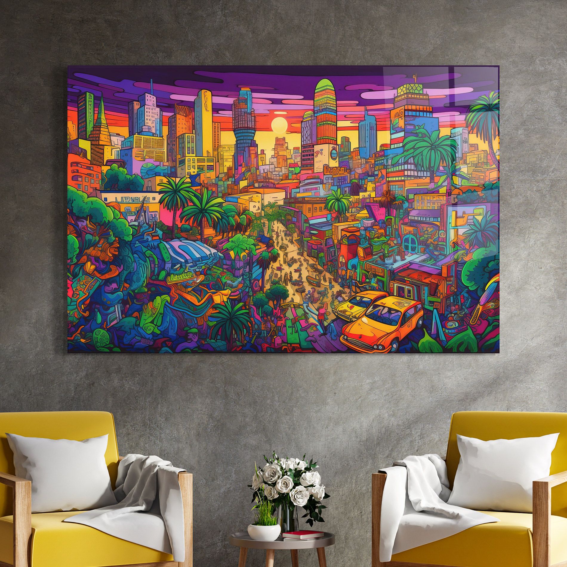 Colorful Mural City mockup 4