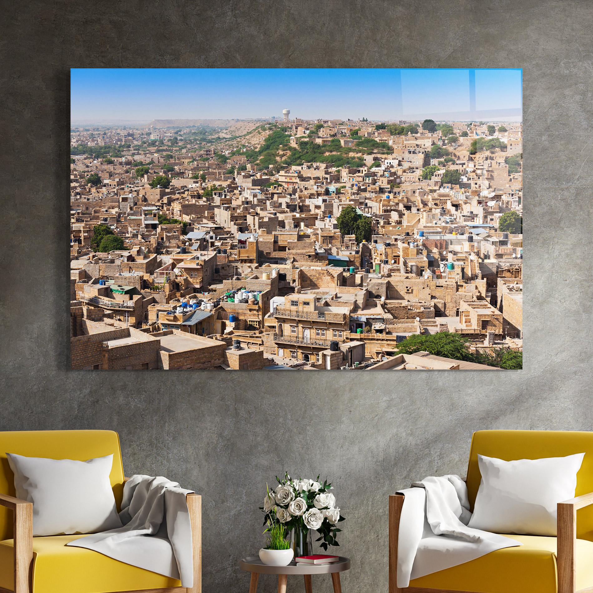 Üvegkép Jaisalmer Panorama View mockup 4