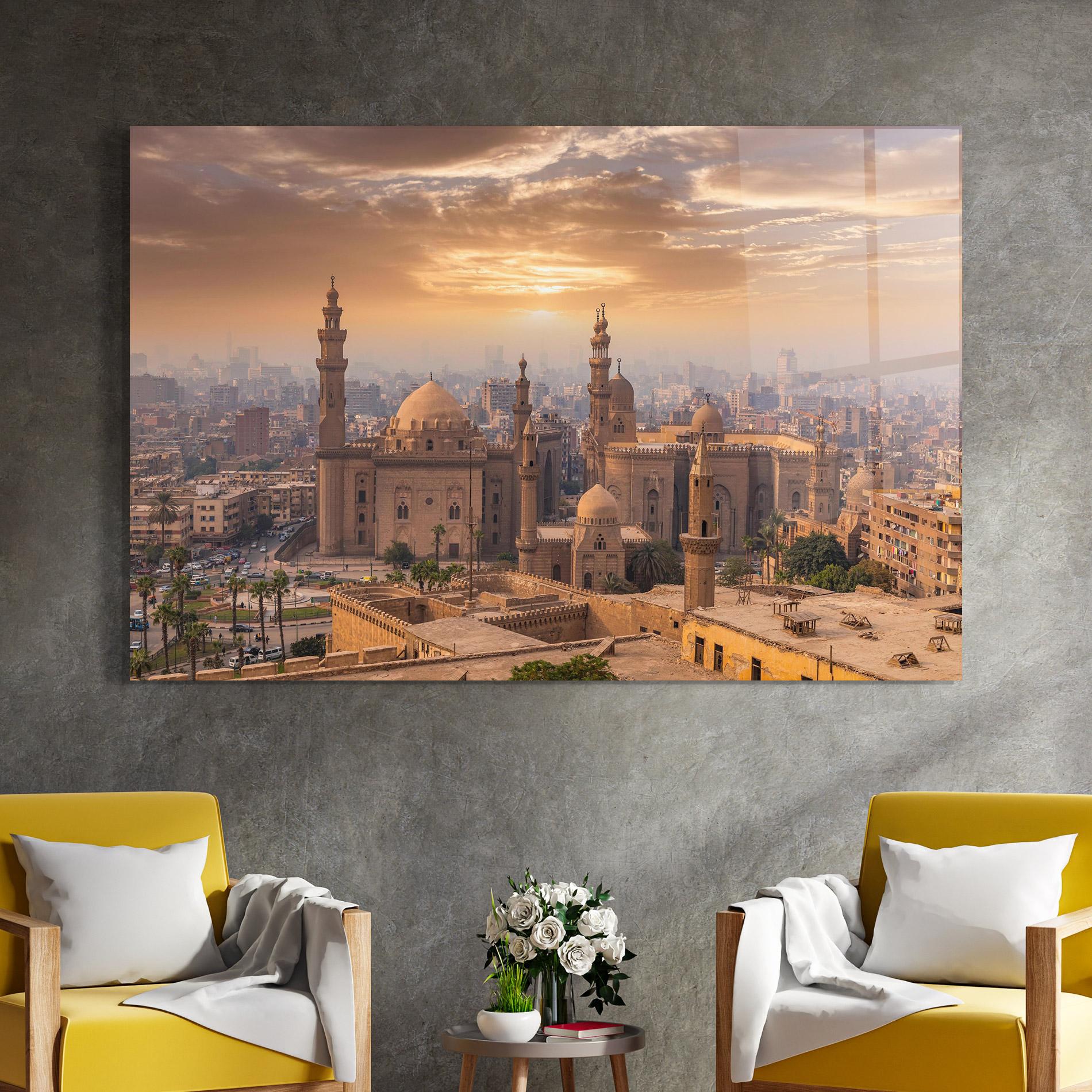 Üvegkép Mosque Madrasa View mockup 4