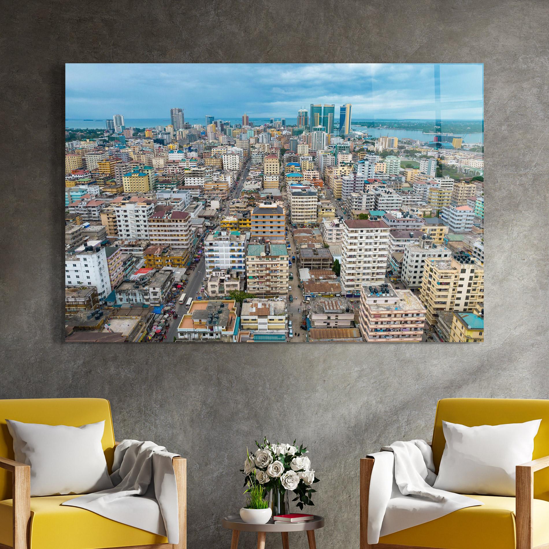 Üvegkép Tanzania Building View mockup 4