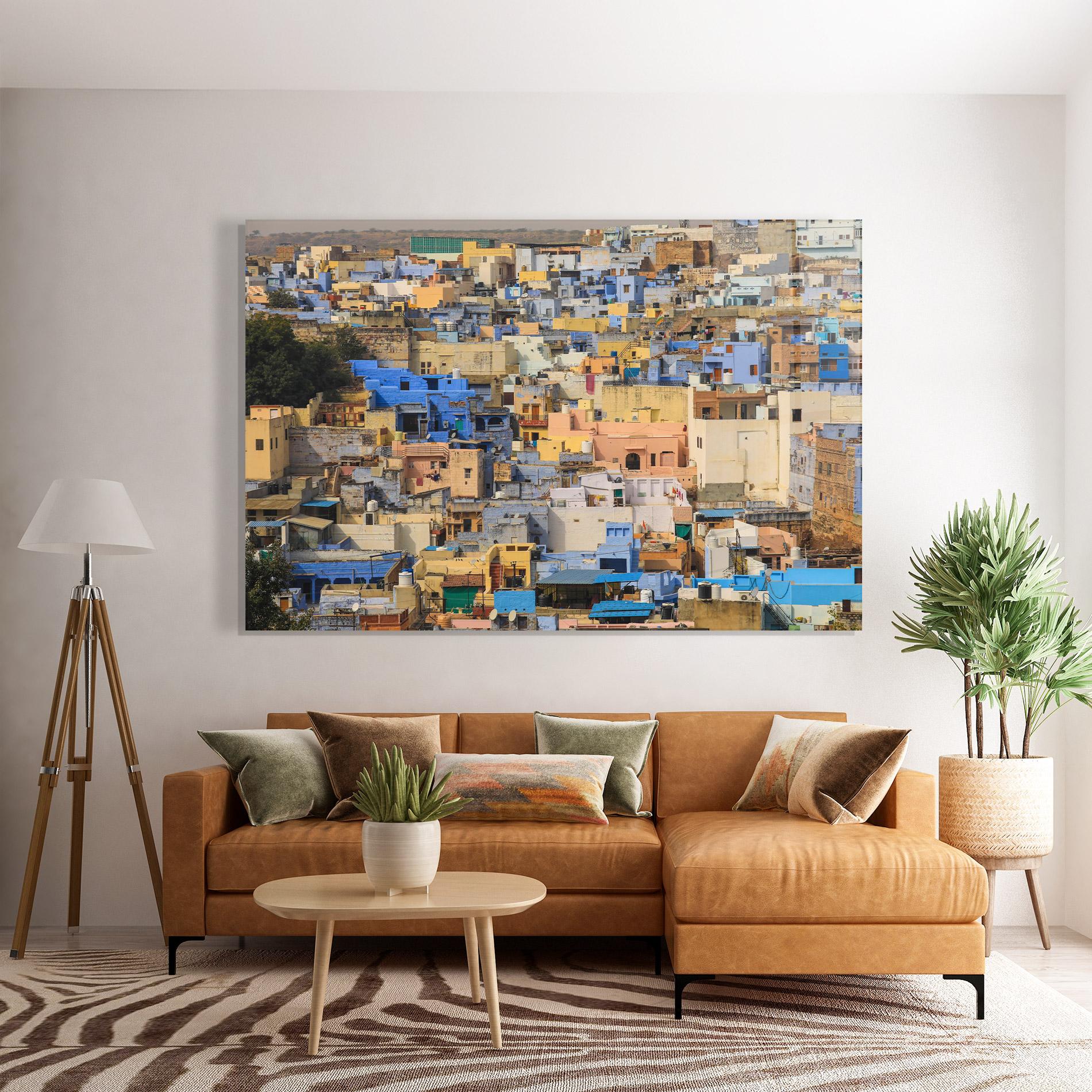 Üvegkép Rajasthan View India mockup 7