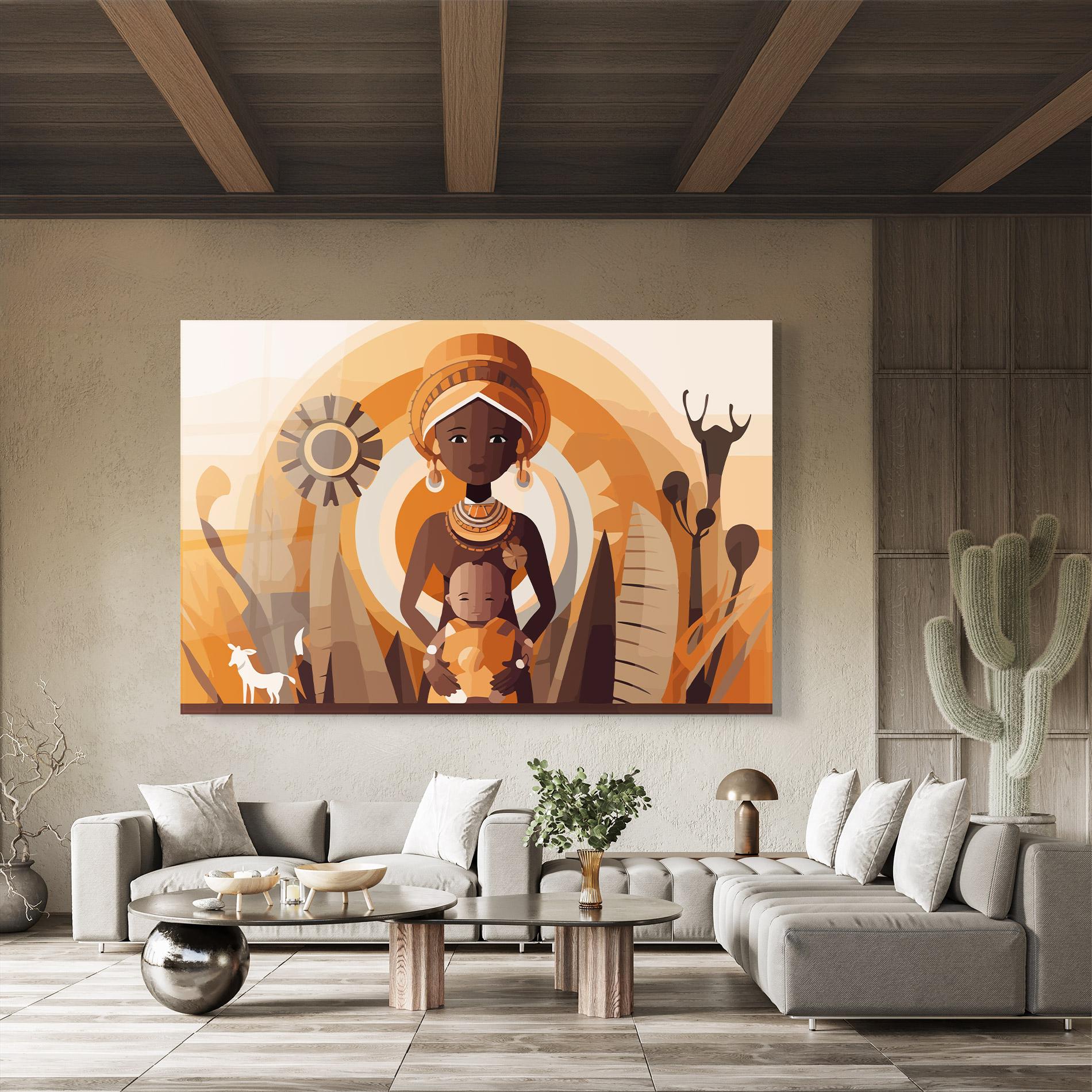 Üvegkép African Baby mockup 8