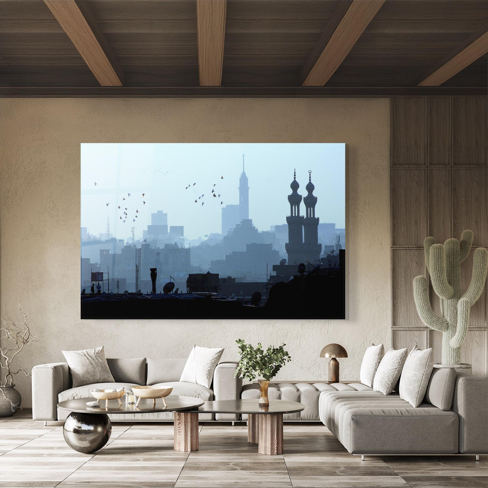 Üvegkép Cairo Skyline mockup 8