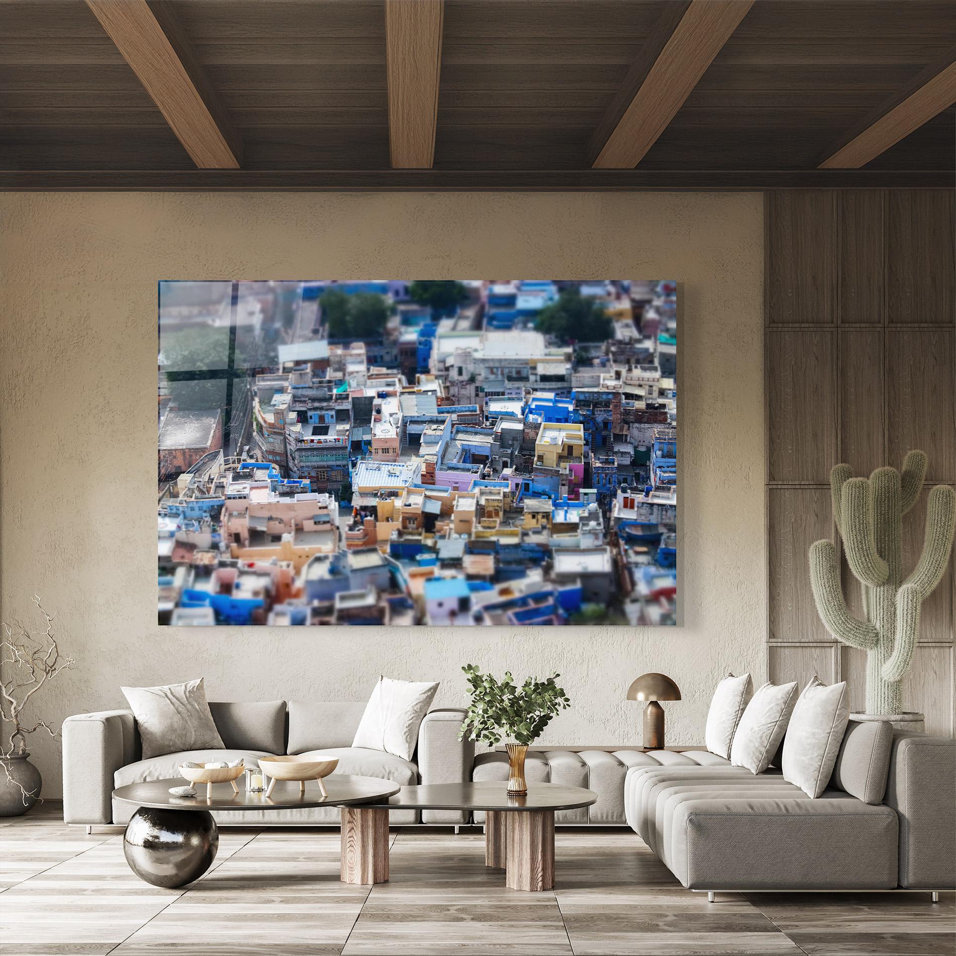 Üvegkép Jodhpur Blue City mockup 8