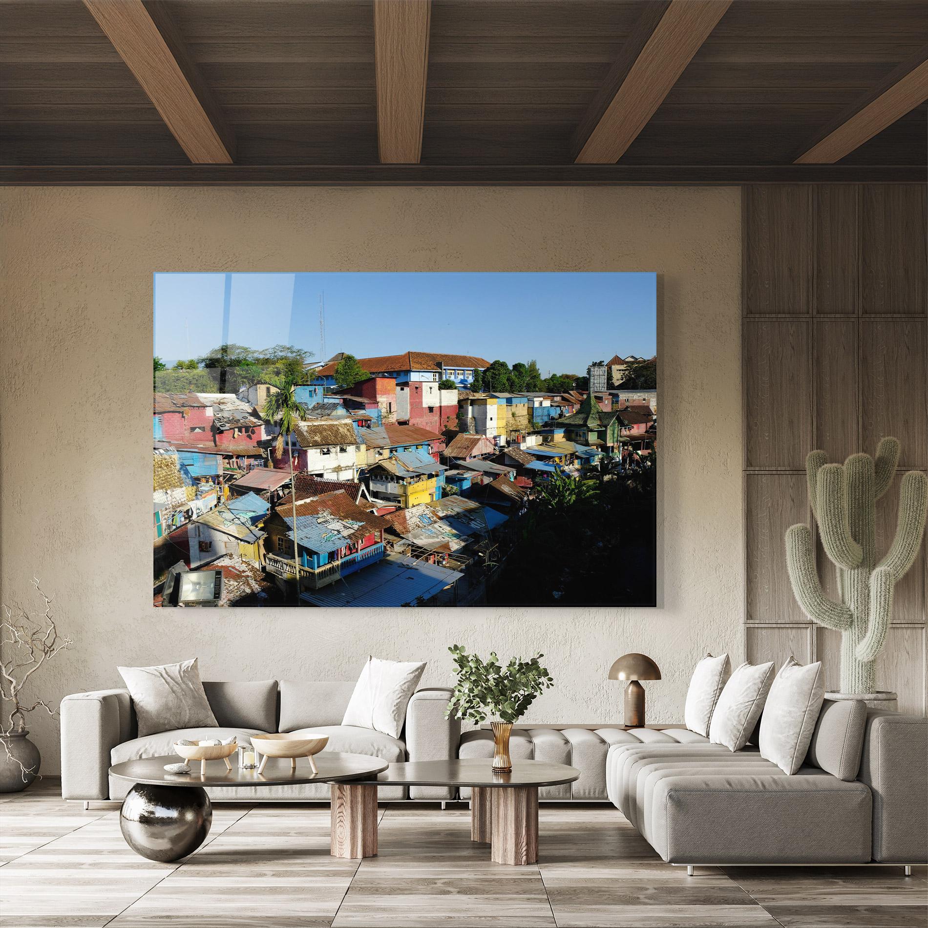 Üvegkép Slum Building mockup 8