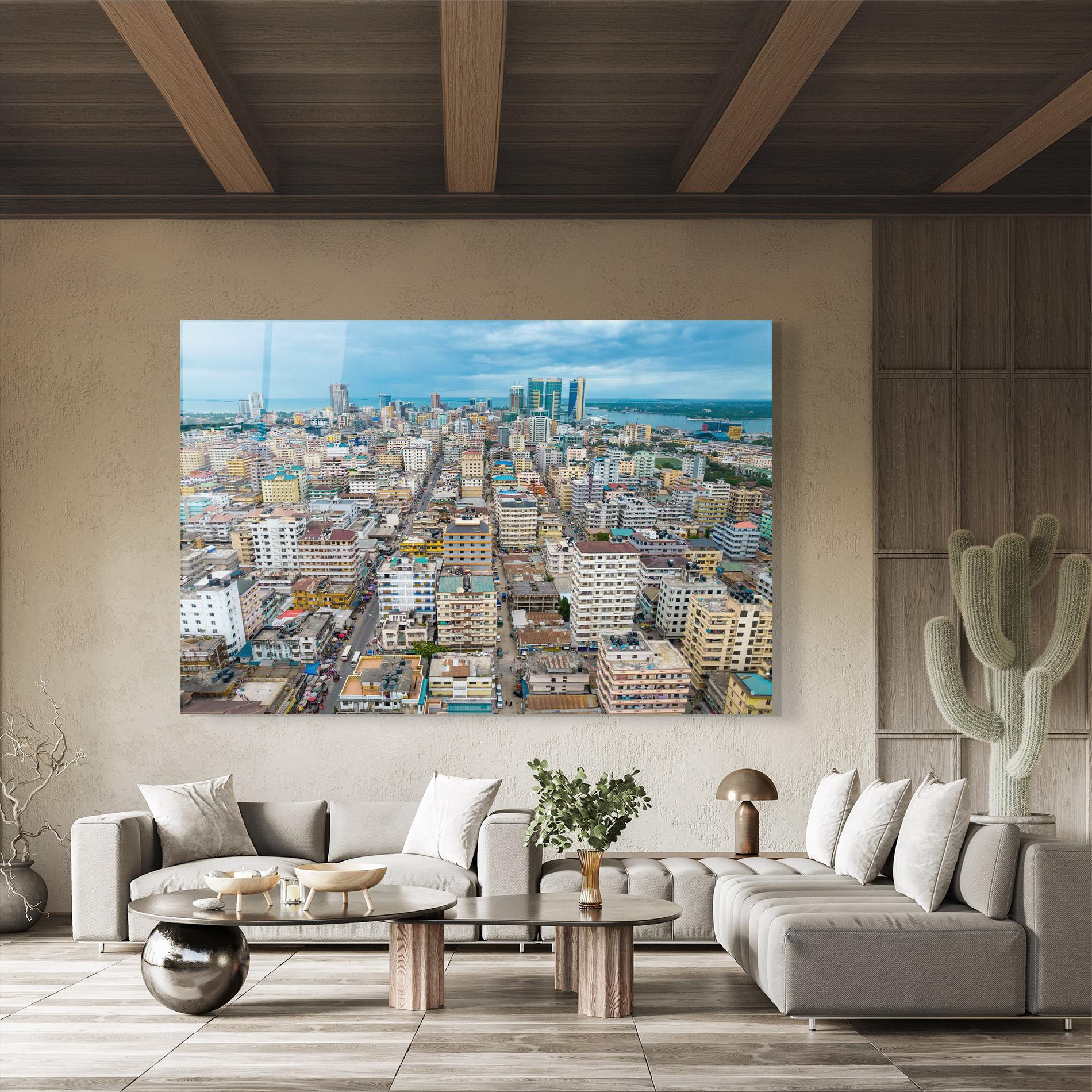 Üvegkép Tanzania Building View mockup 8