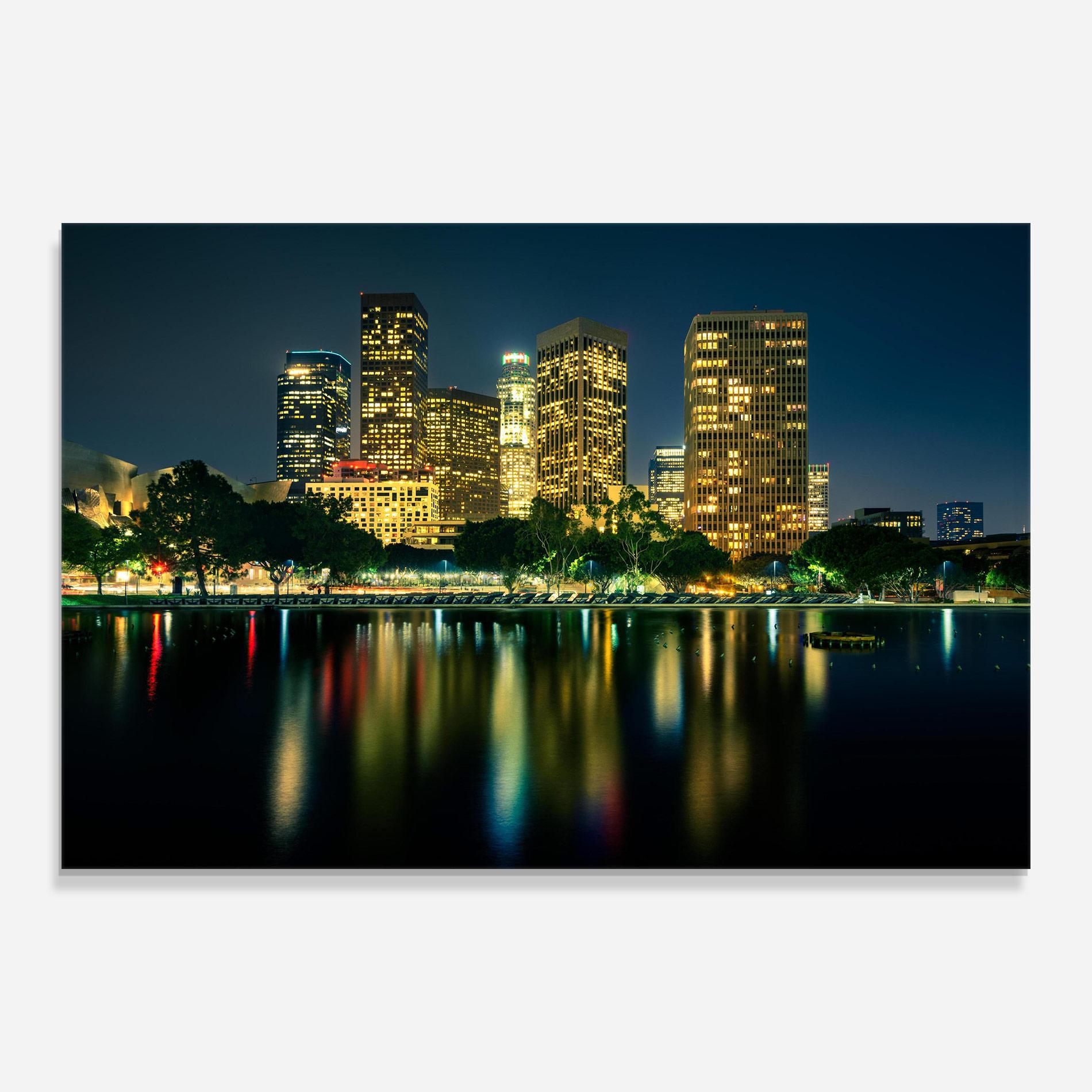 Üvegkép Los Angeles Night mockup 0