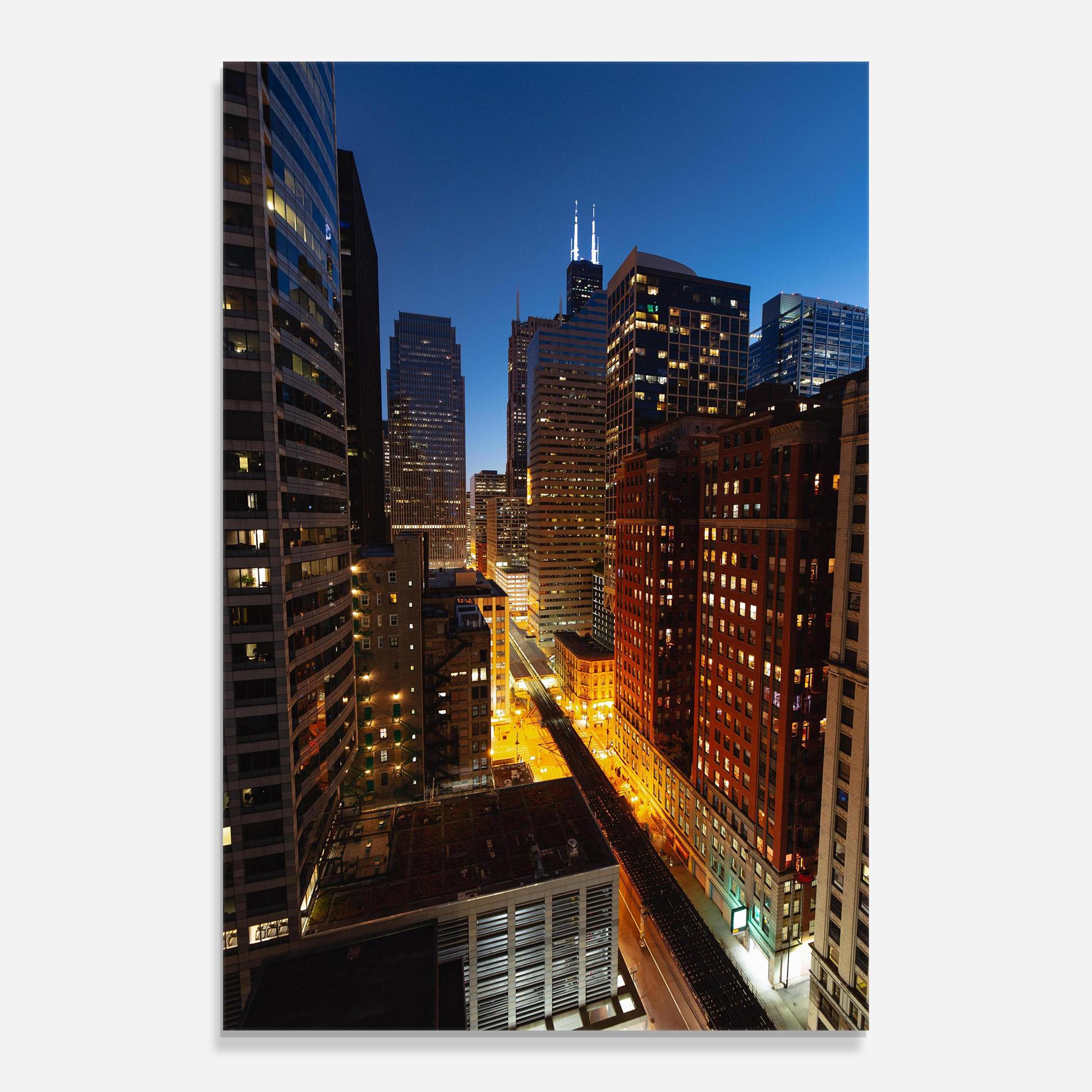 Üvegkép Hight City Building mockup 0