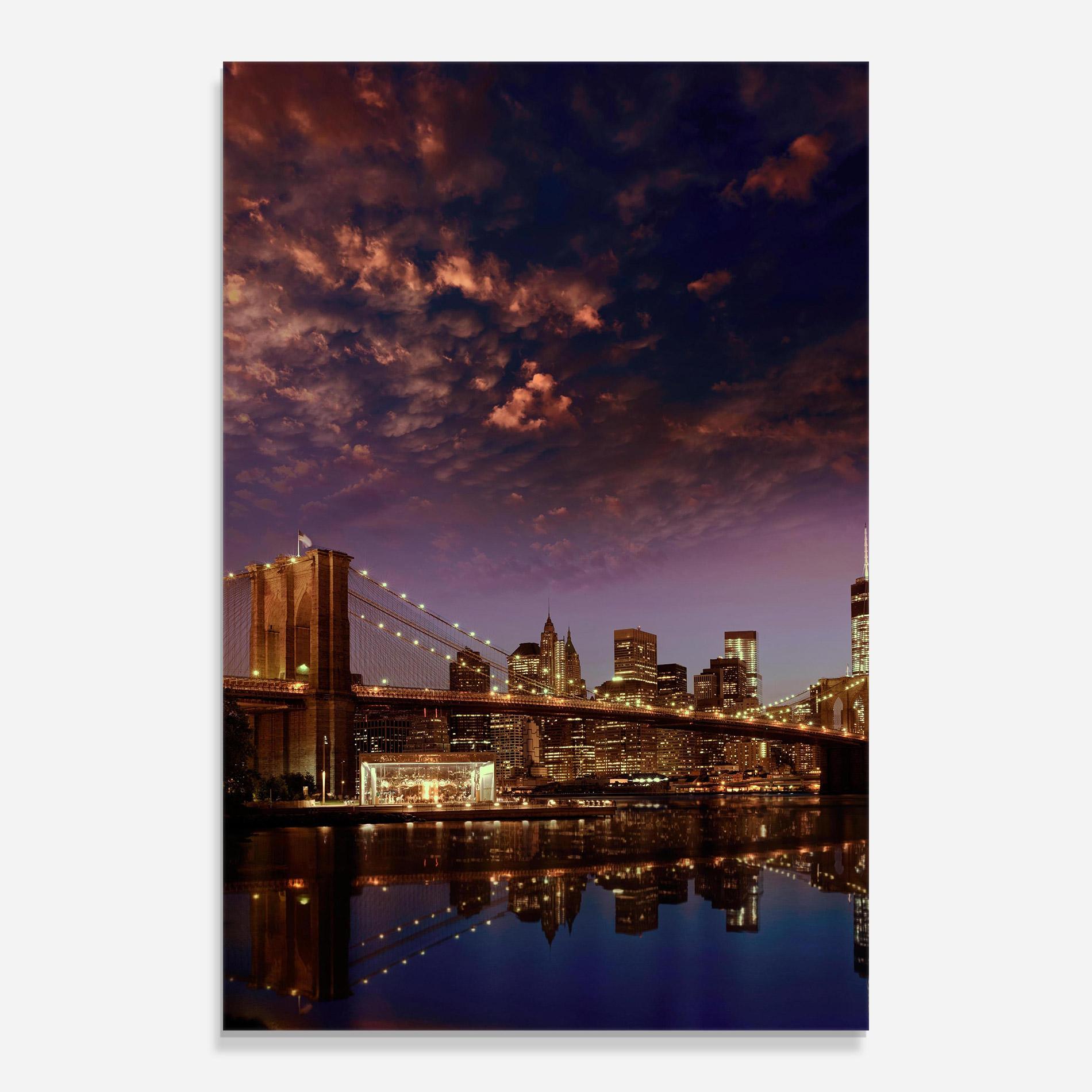 Üvegkép Sunset New York mockup 0