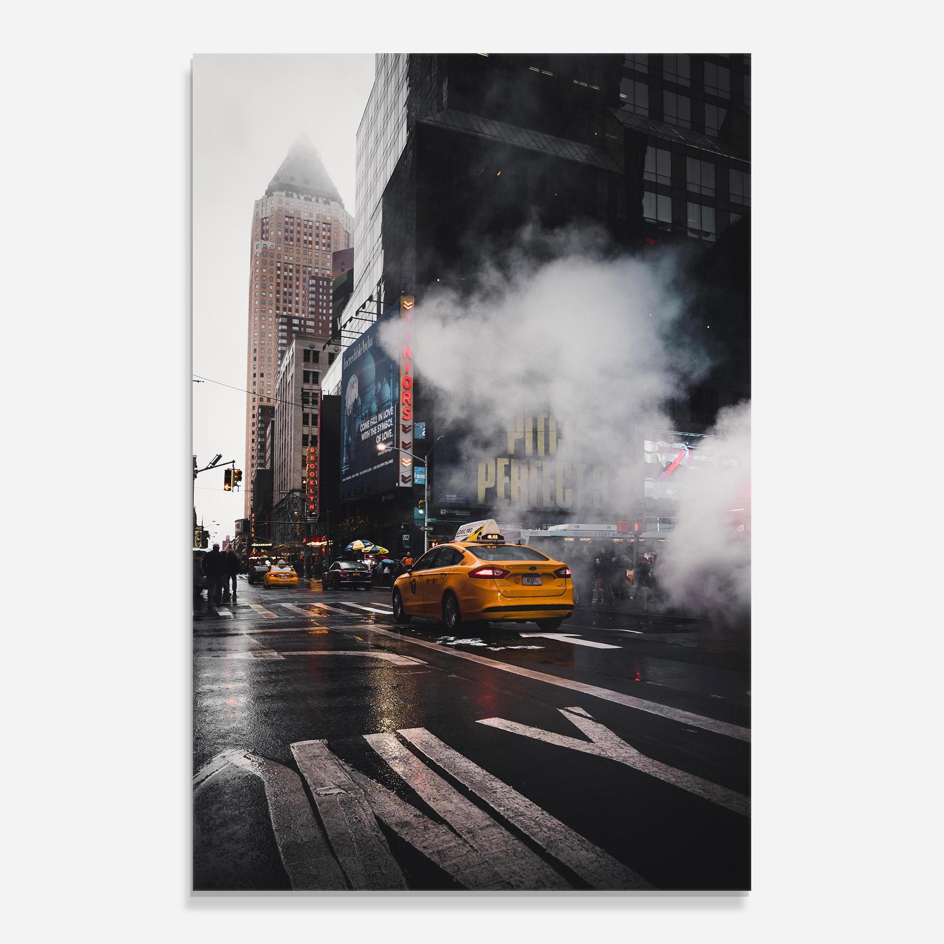 Üvegkép Taxi Smoke City mockup 0