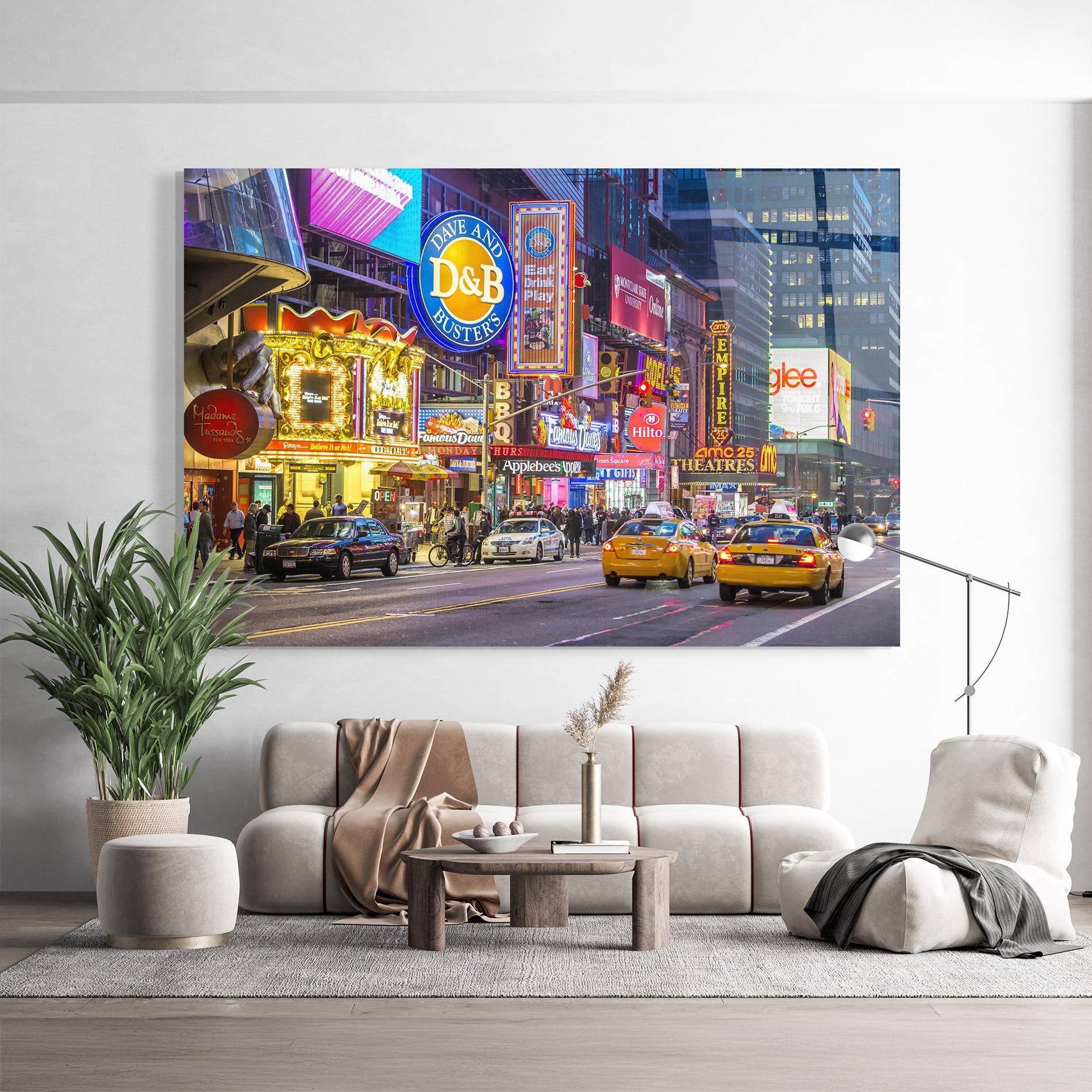 Üvegkép New York Lights mockup 9