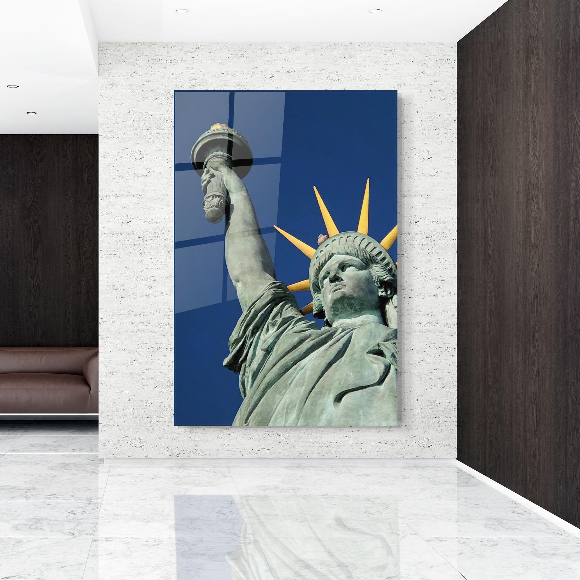 Üvegkép Statue Of Liberty mockup 9