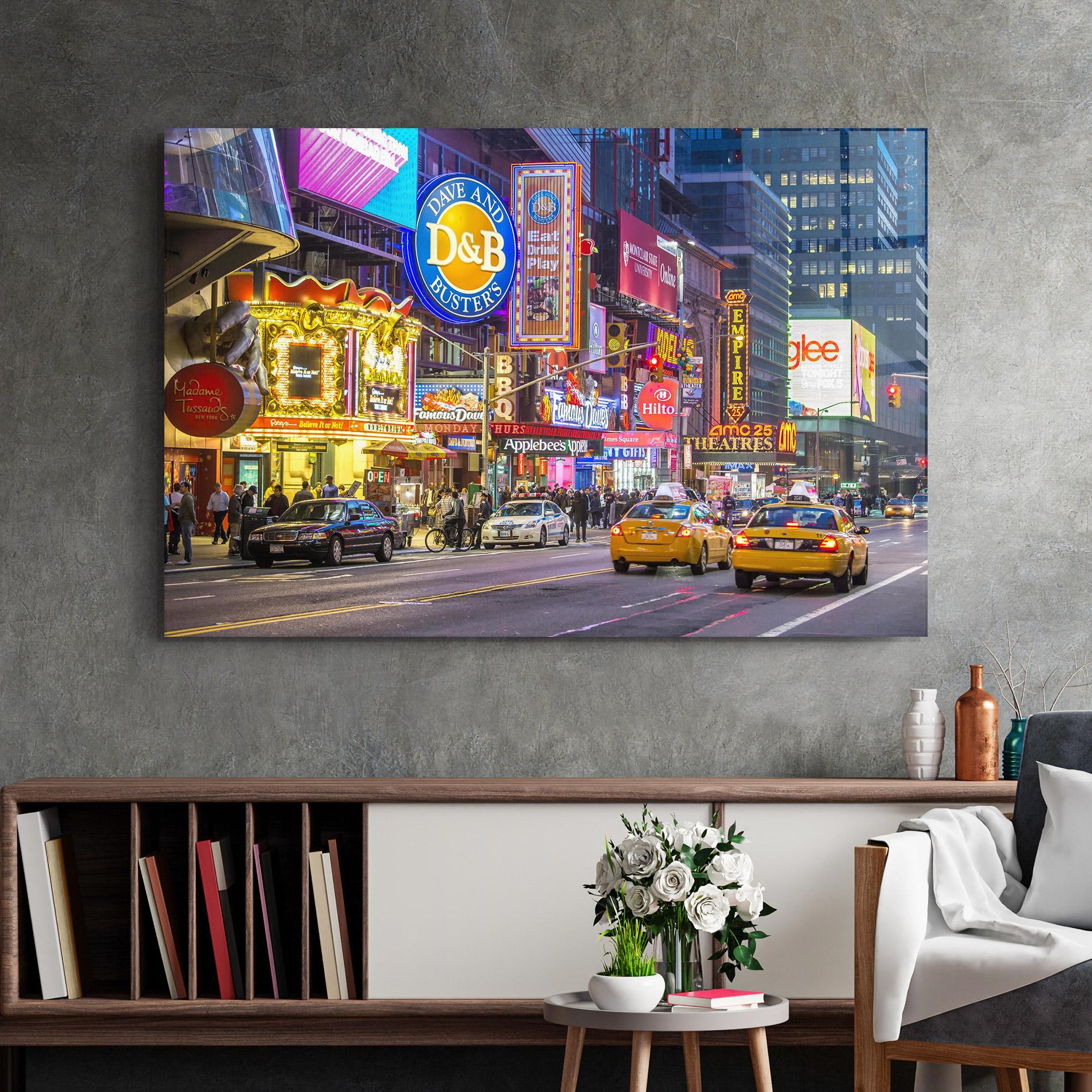 Üvegkép New York Lights mockup 2