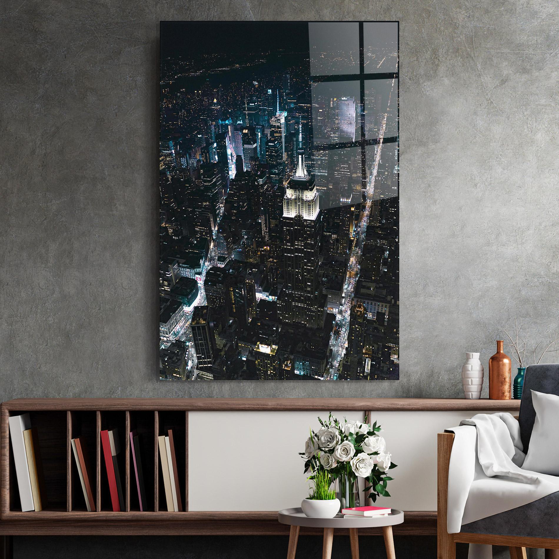 Üvegkép Night Landscape mockup 2