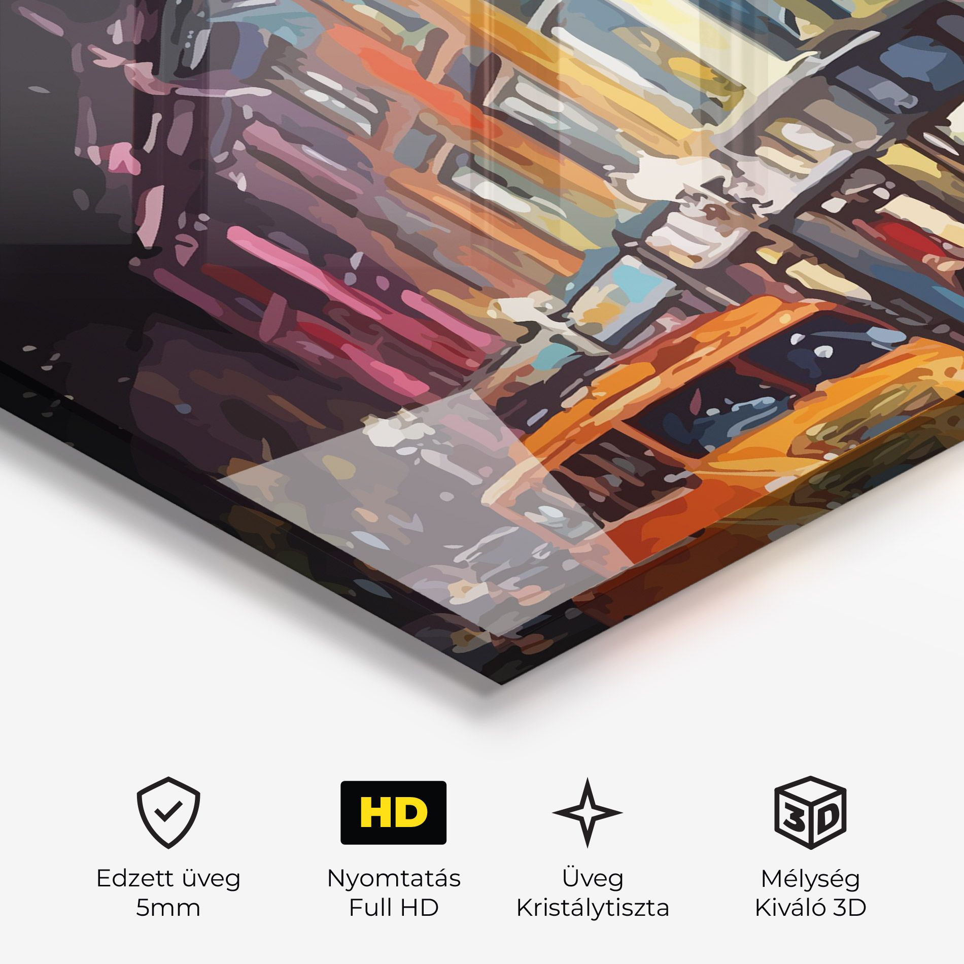 Yellow Car City Art mockup 3