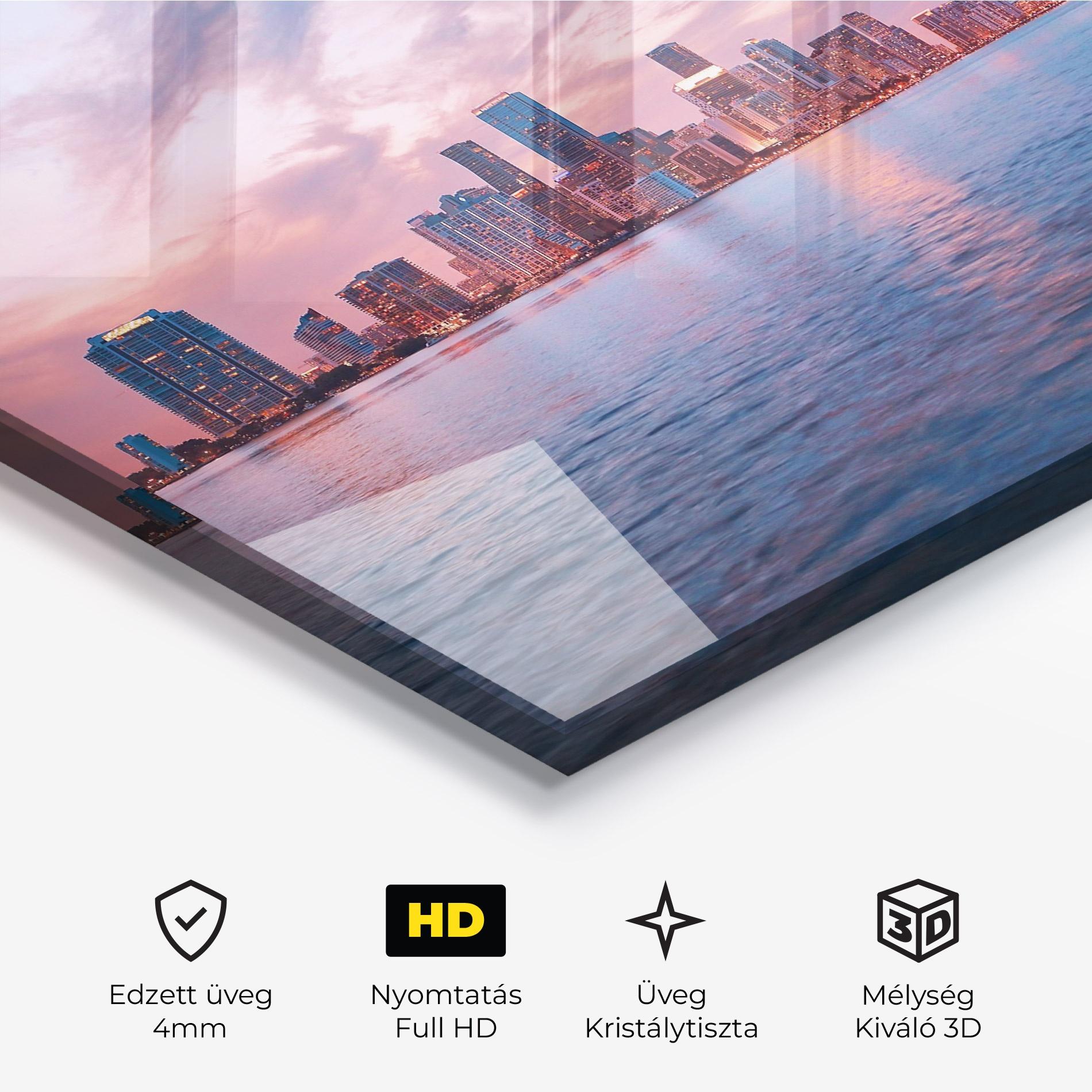 Üvegkép Over The Lake mockup 3