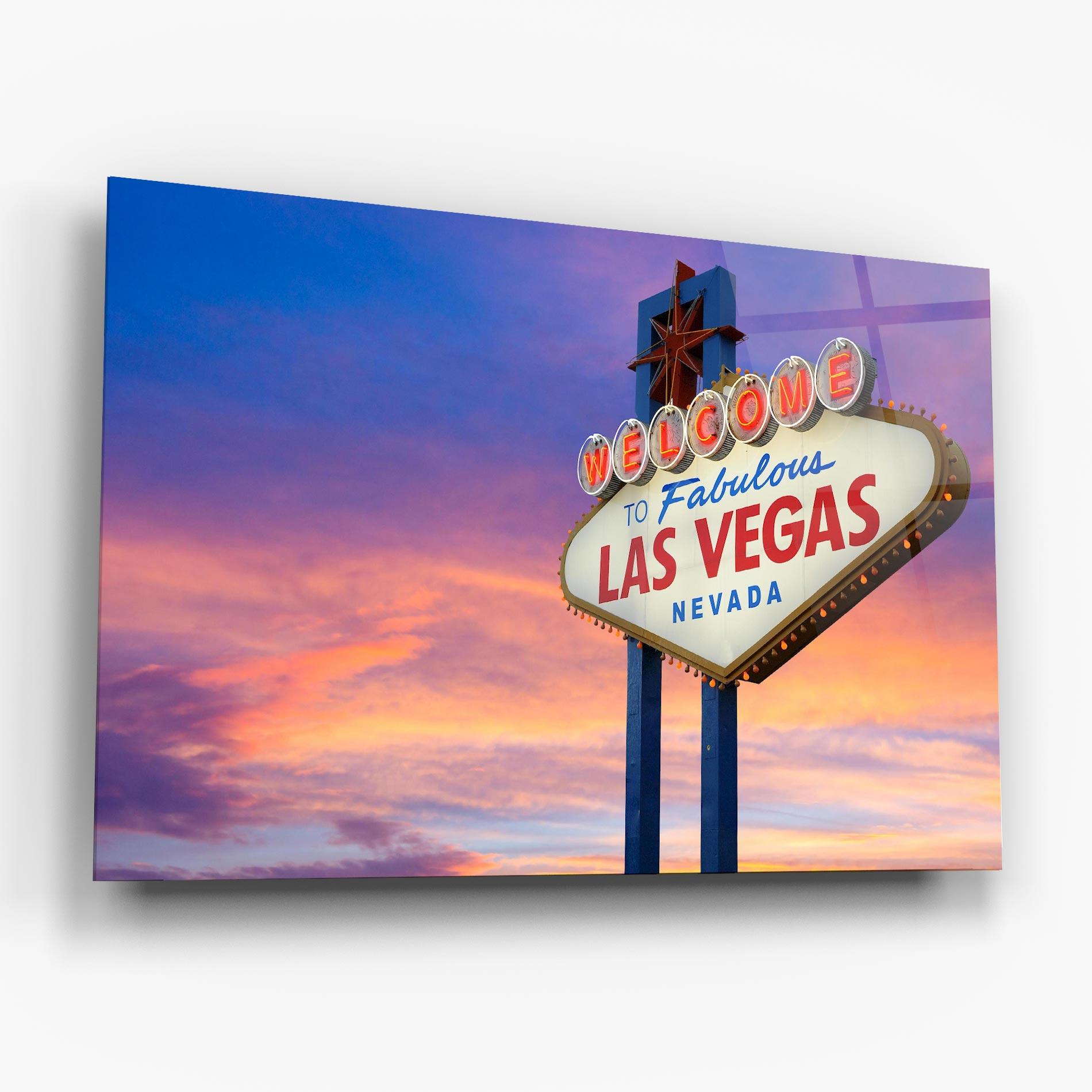 Üvegkép Las Vegas Sign mockup 6
