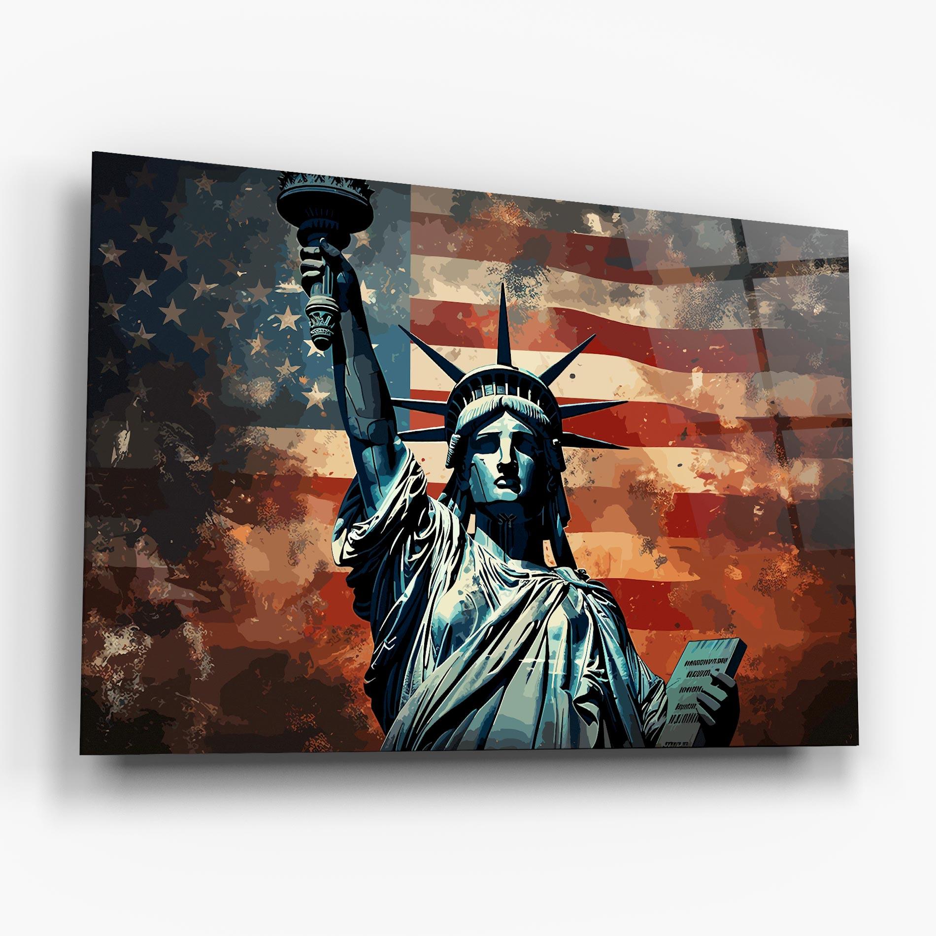 Üvegkép United States Art mockup 6