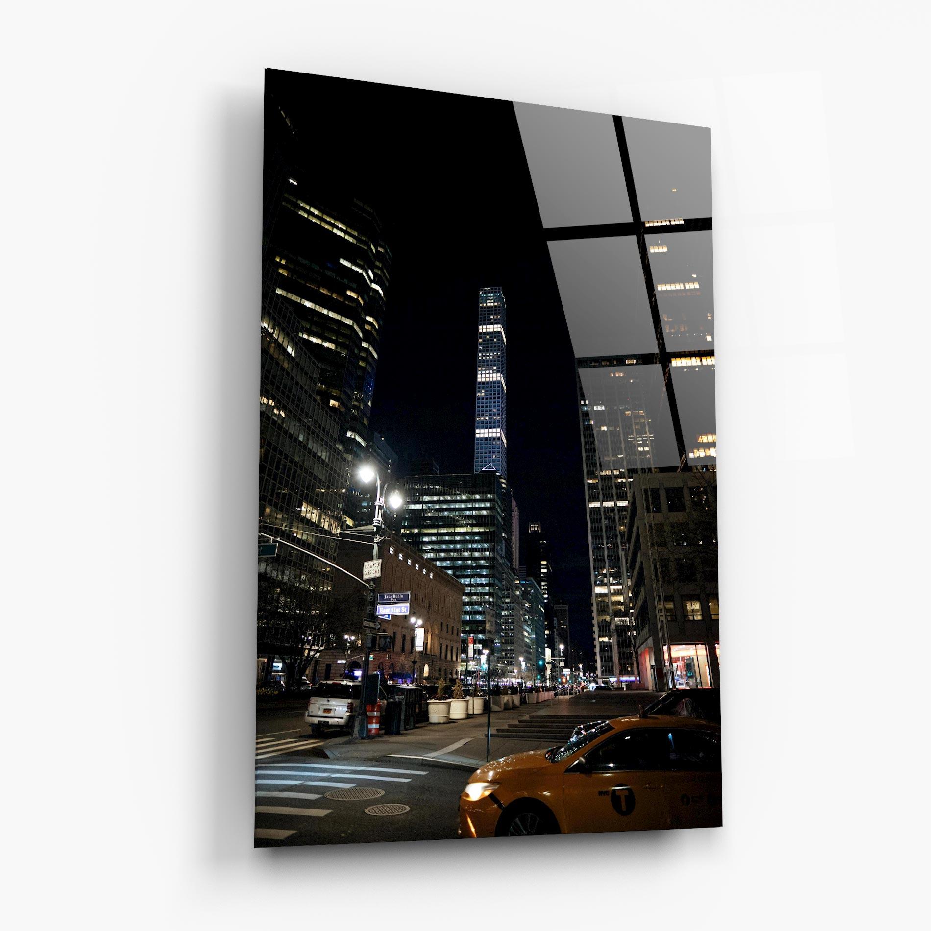 Üvegkép Skyline Night Light mockup 6