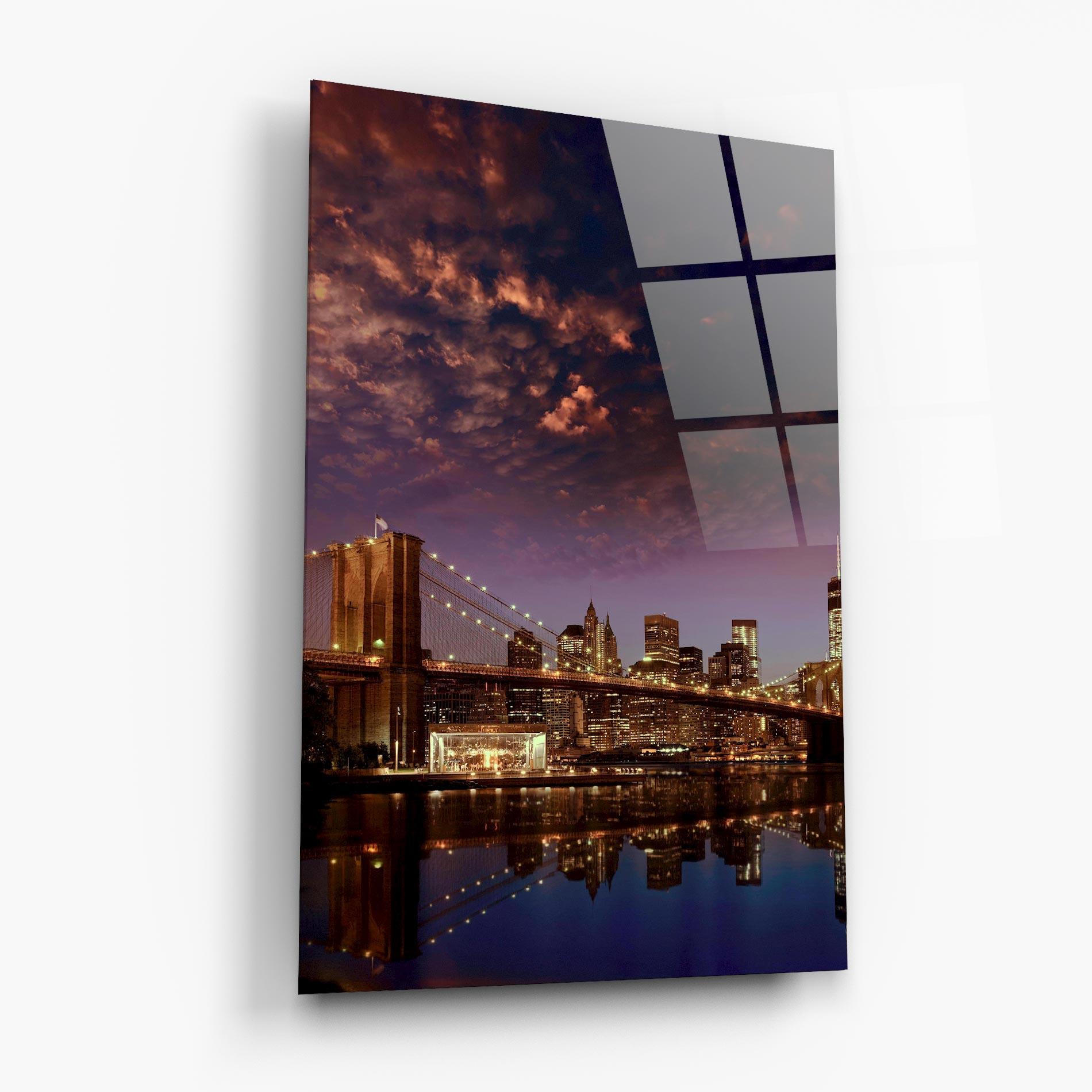 Üvegkép Sunset New York mockup 6