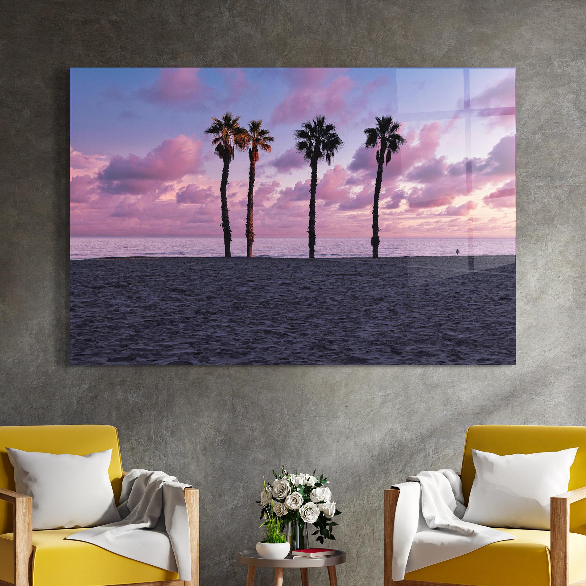 Üvegkép Palm Trees Beach mockup 4