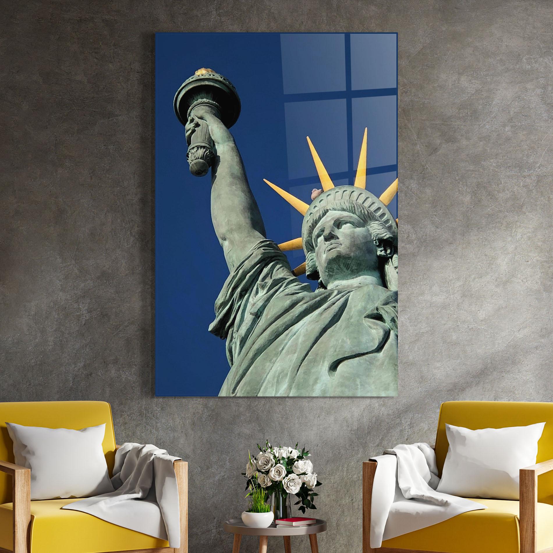 Üvegkép Statue Of Liberty mockup 4