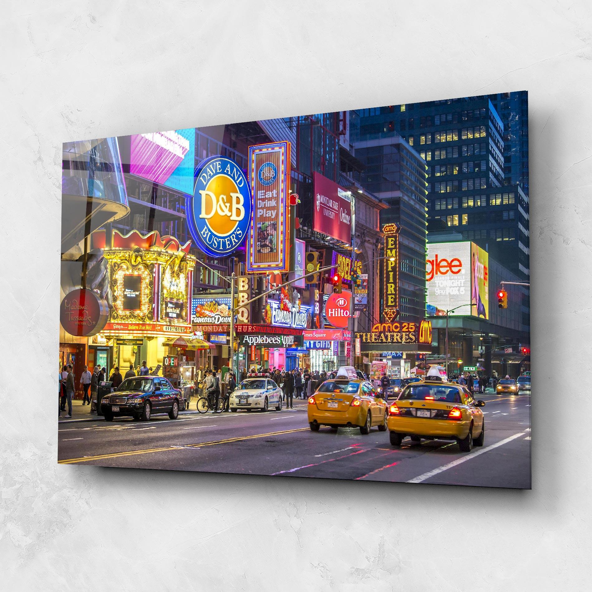 Üvegkép New York Lights mockup 1