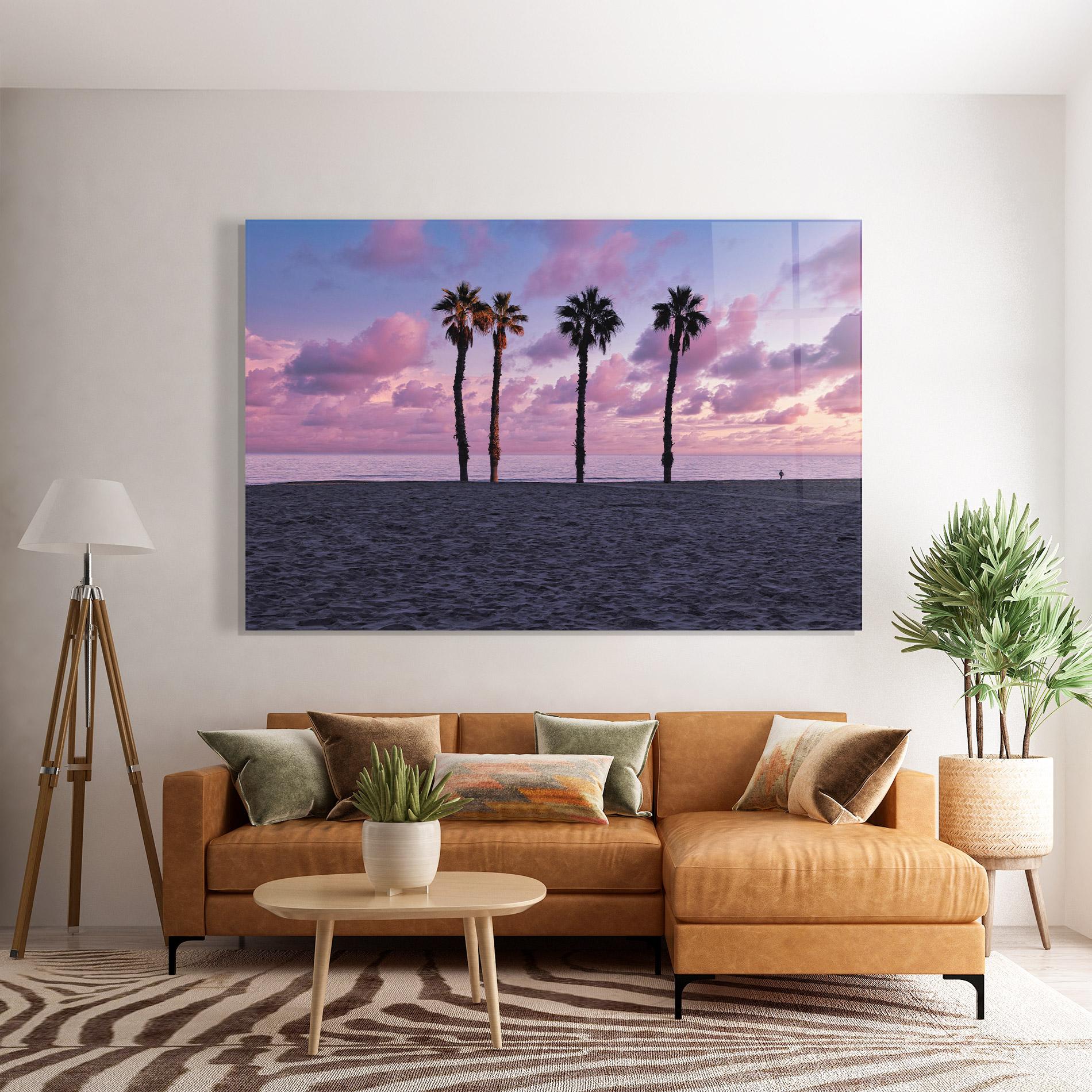 Üvegkép Palm Trees Beach mockup 7