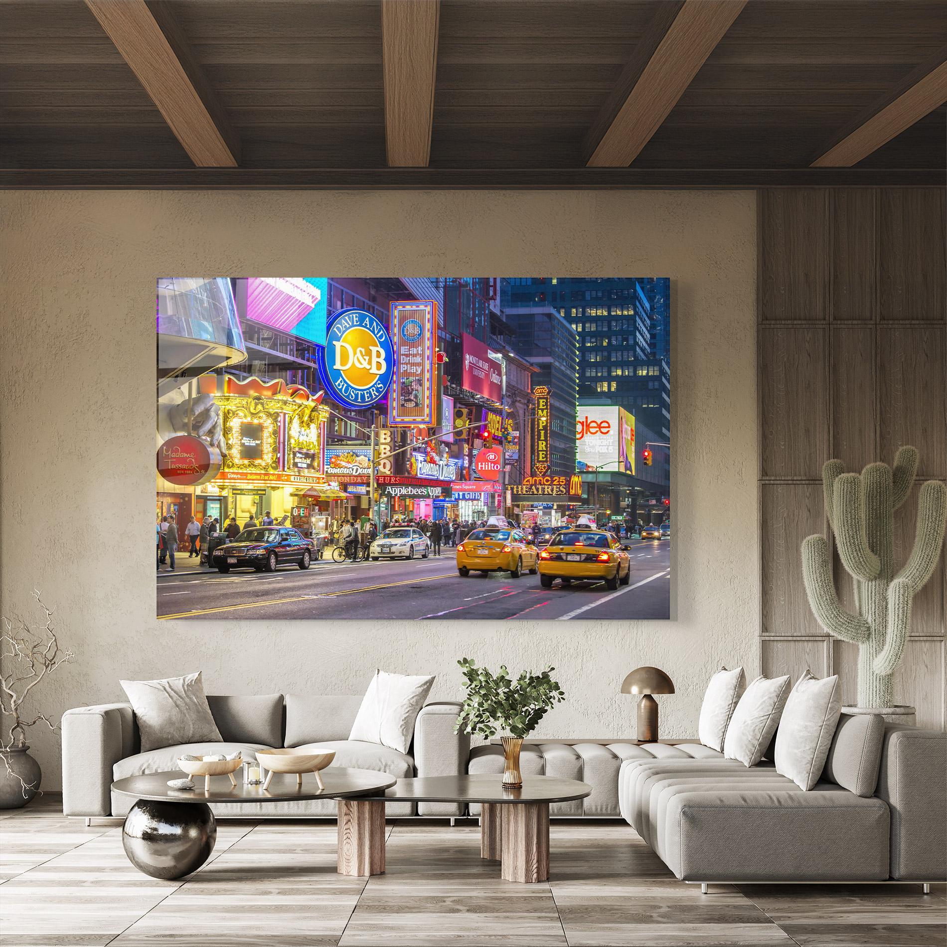 Üvegkép New York Lights mockup 8