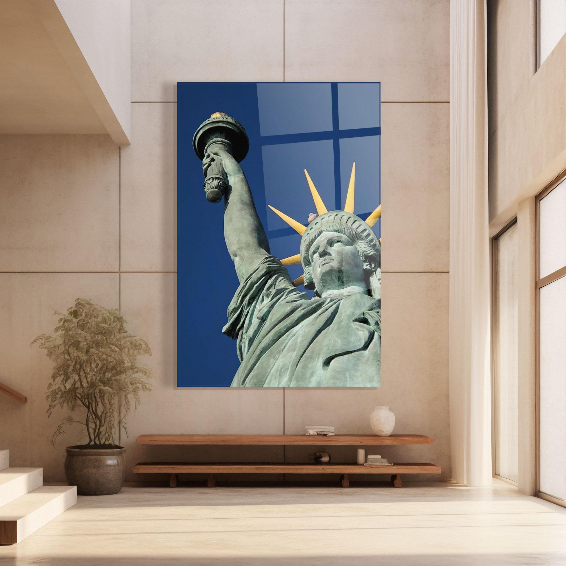 Üvegkép Statue Of Liberty mockup 8