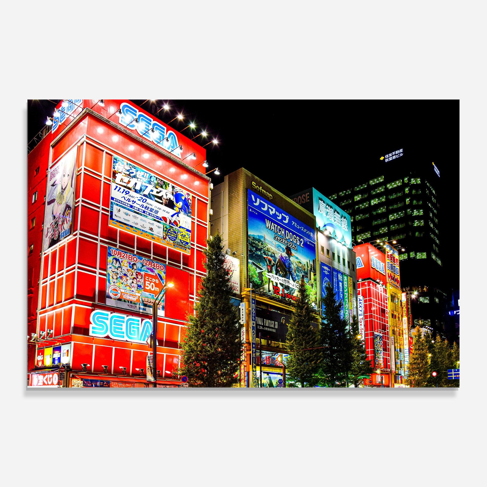 Üvegkép Akihabara Night mockup 0