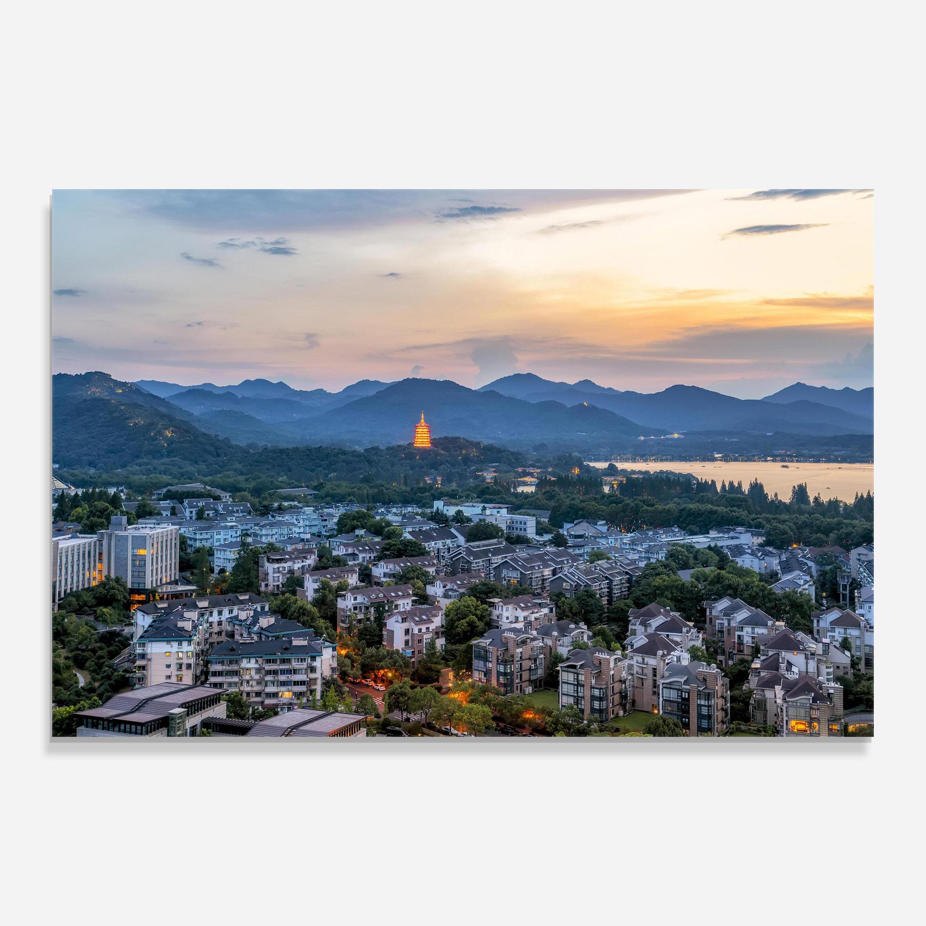 Üvegkép Hangzhou China mockup 0