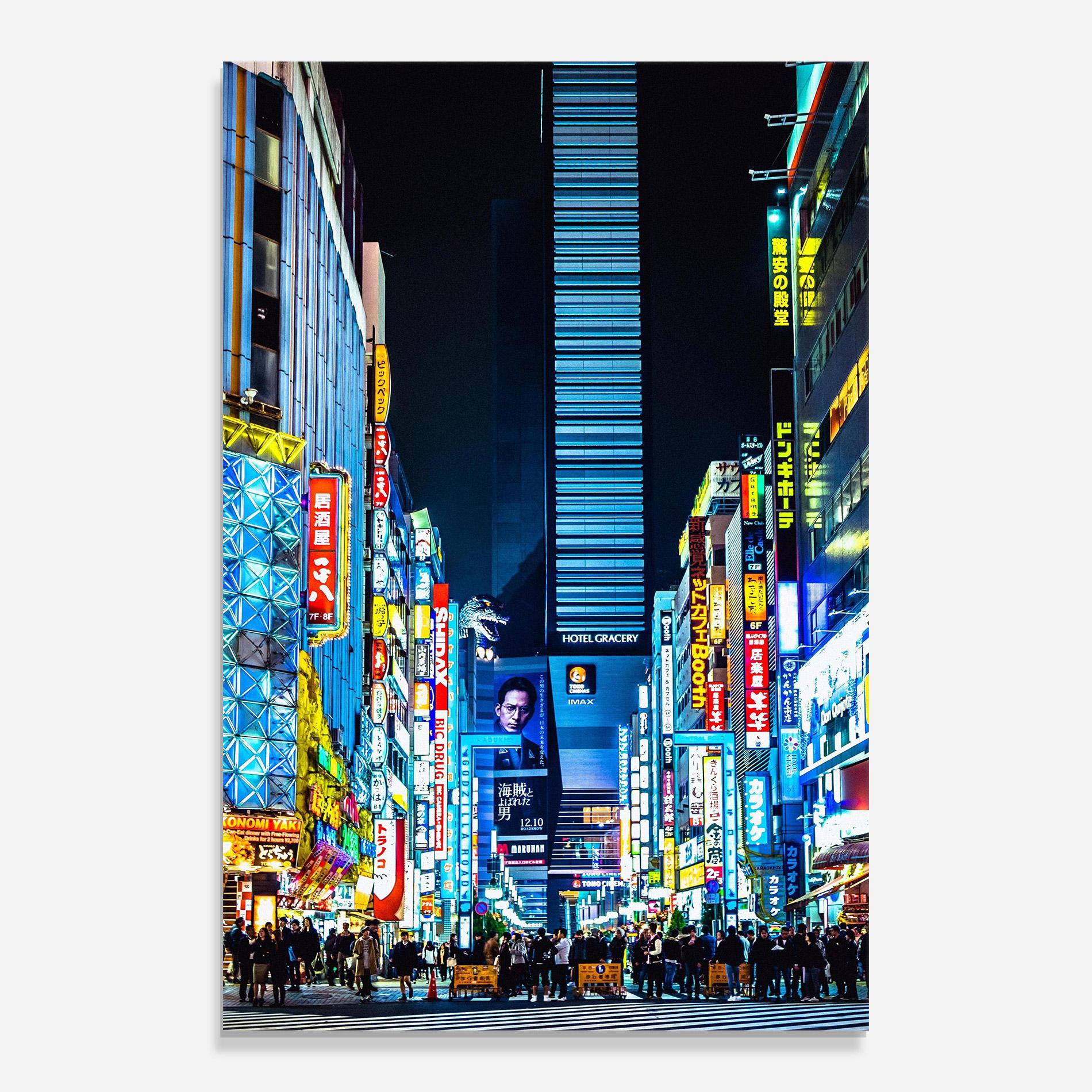 Üvegkép Colorful City Lights mockup 0