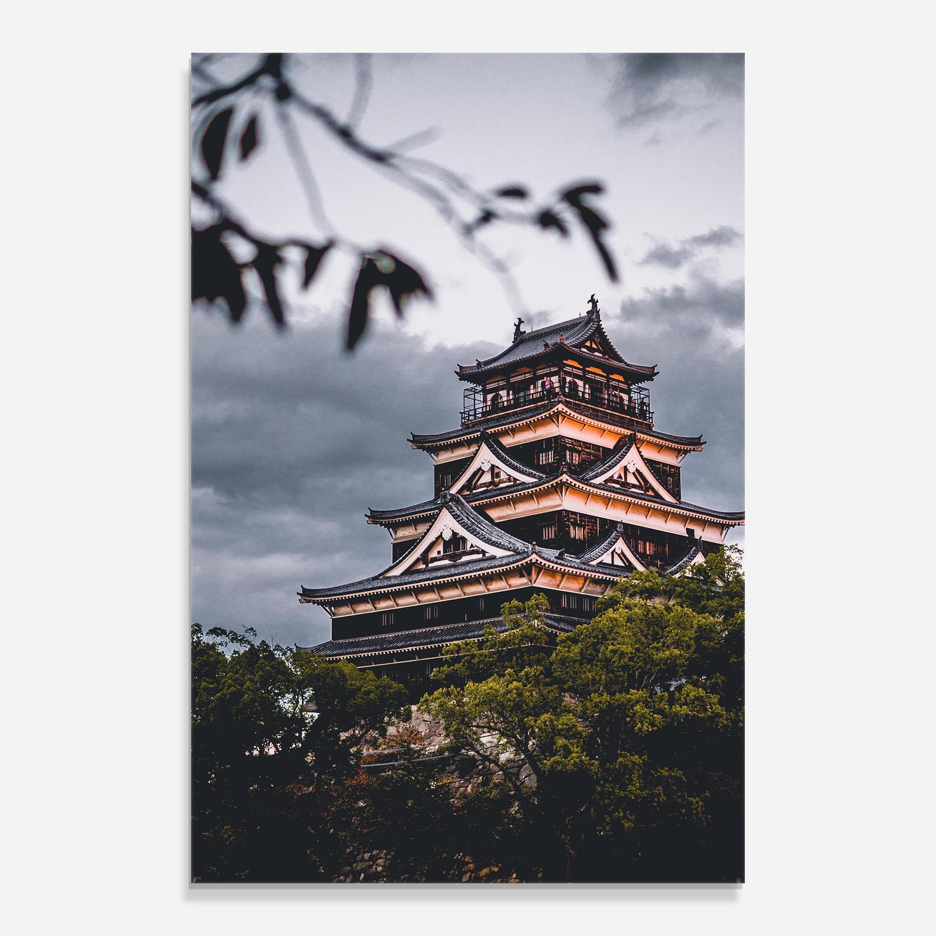 Üvegkép Hiroshima Castle mockup 0