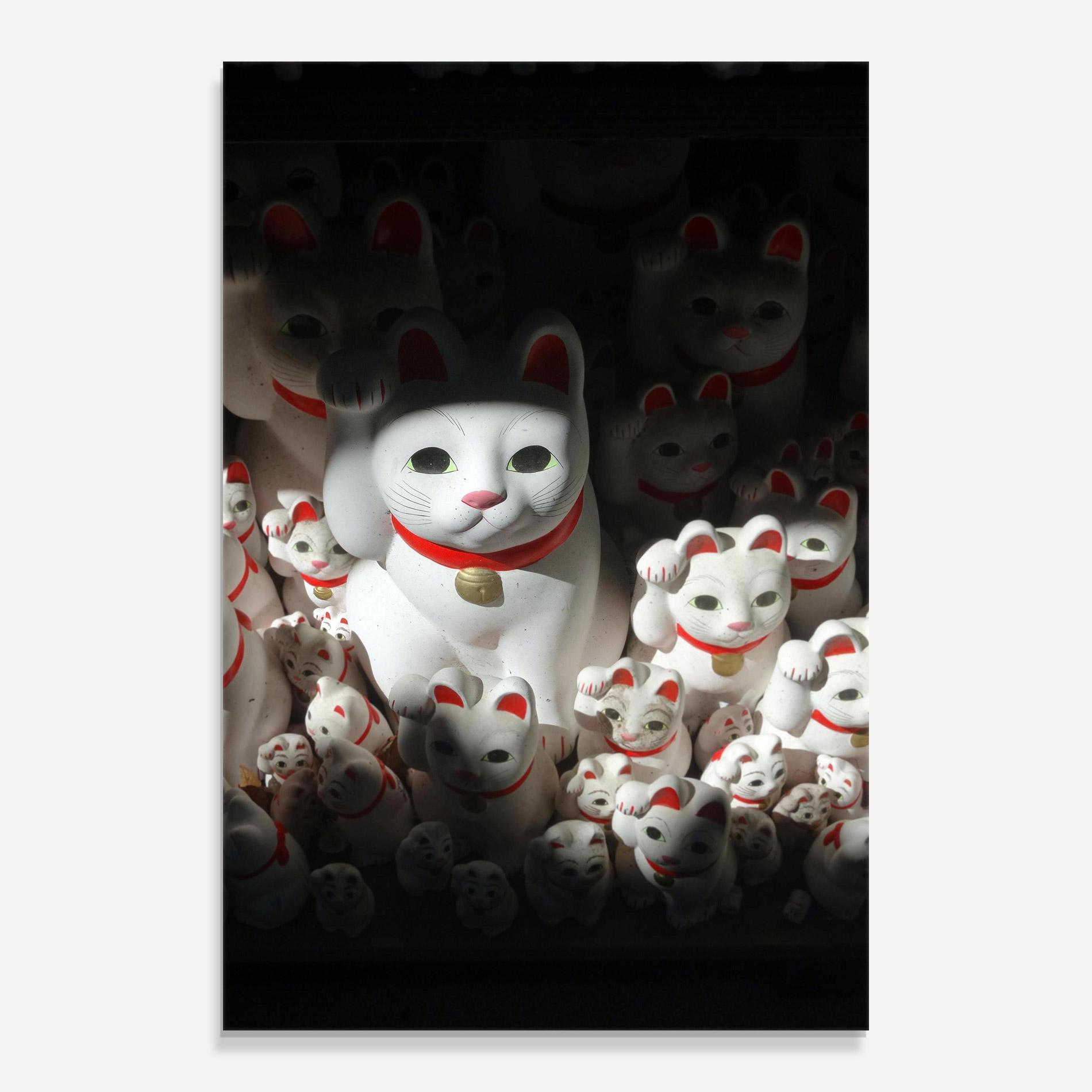 Üvegkép White Lucky Cats mockup 0