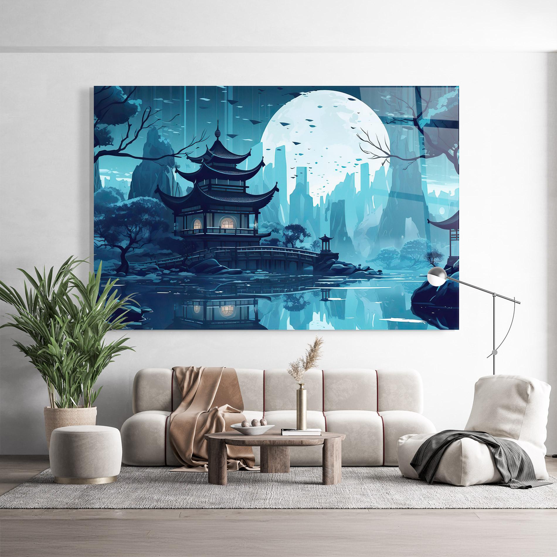 Üvegkép Chinese Cartoon mockup 9