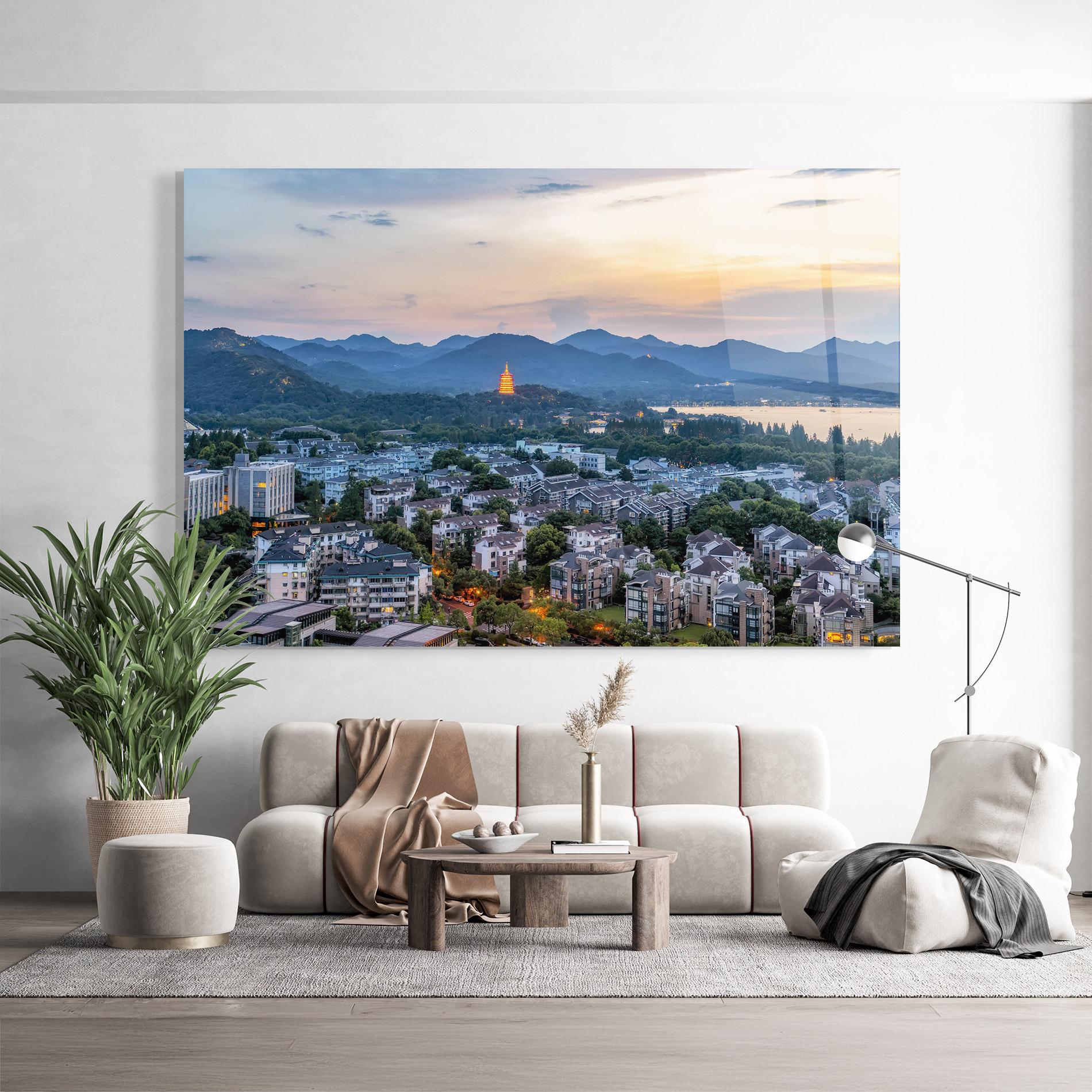 Üvegkép Hangzhou China mockup 9