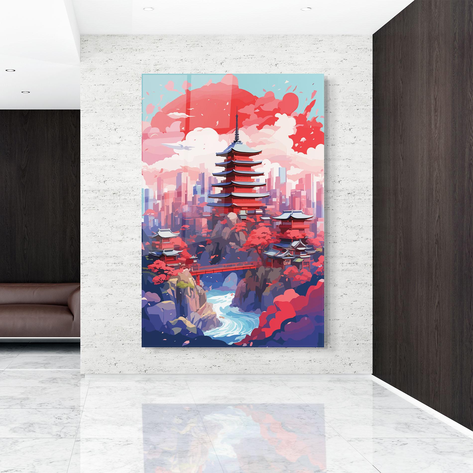 Üvegkép City Style Art mockup 9