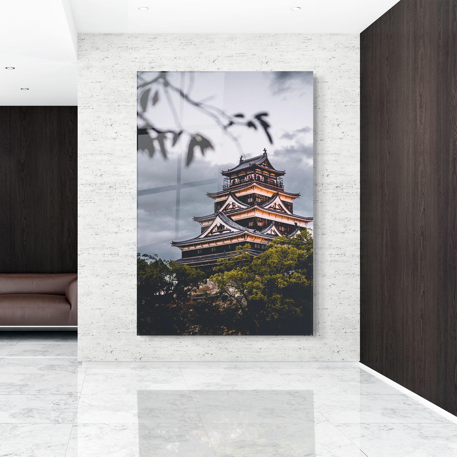 Üvegkép Hiroshima Castle mockup 9