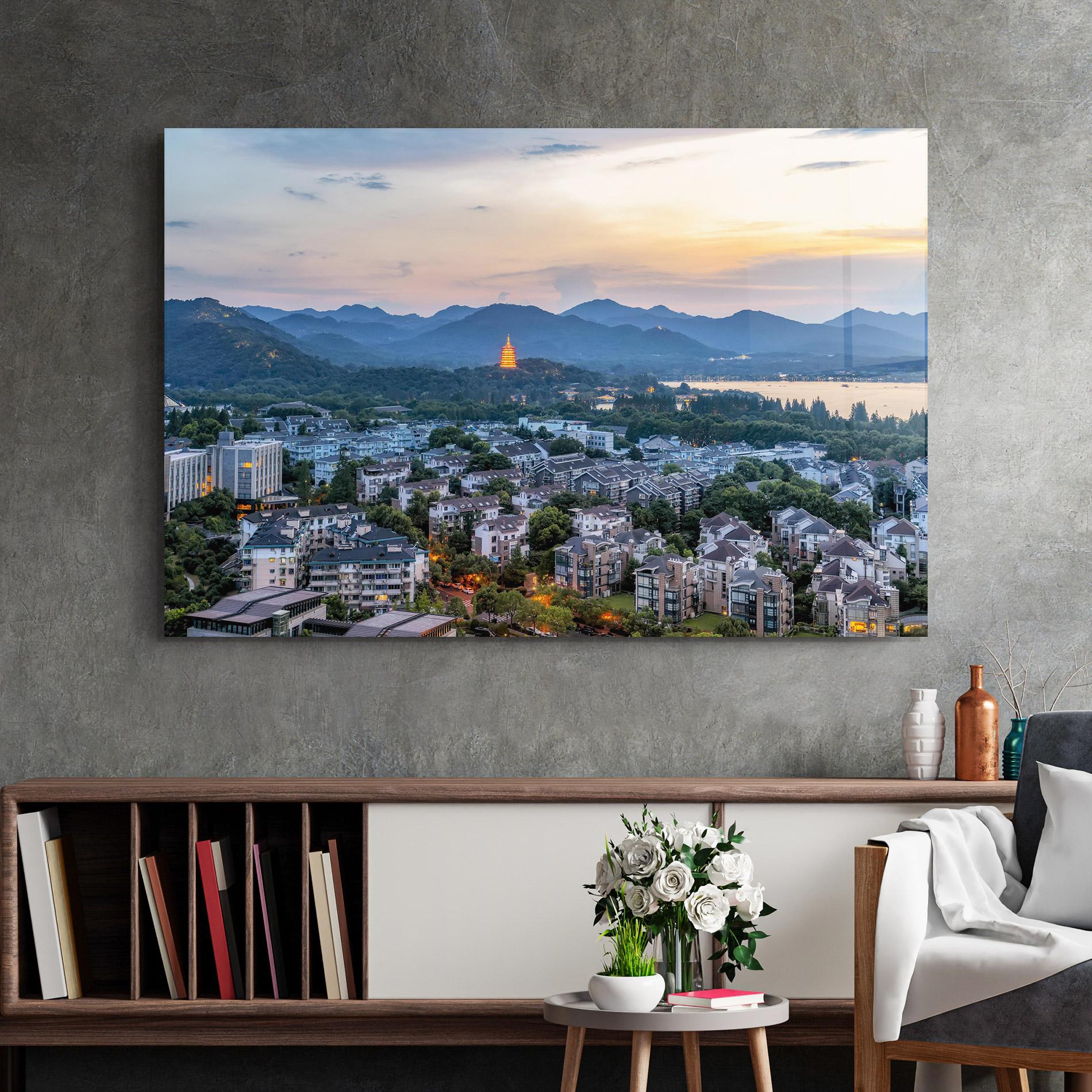 Üvegkép Hangzhou China mockup 2