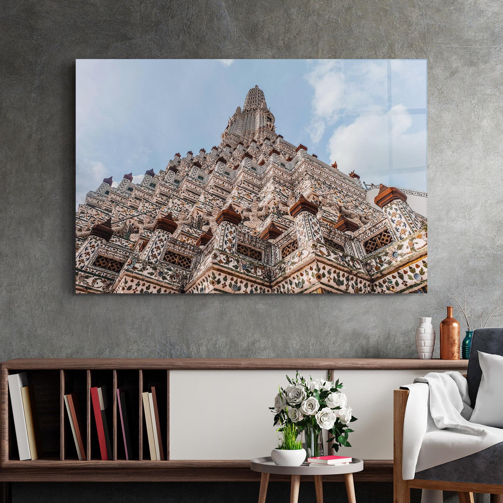 Üvegkép Temple Of Dawn mockup 2