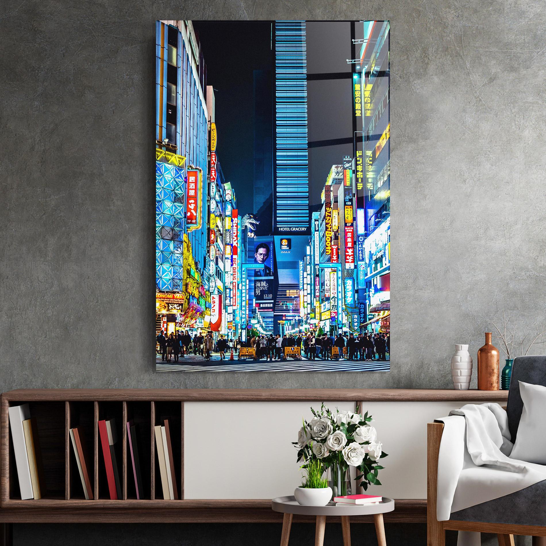 Üvegkép Colorful City Lights mockup 2